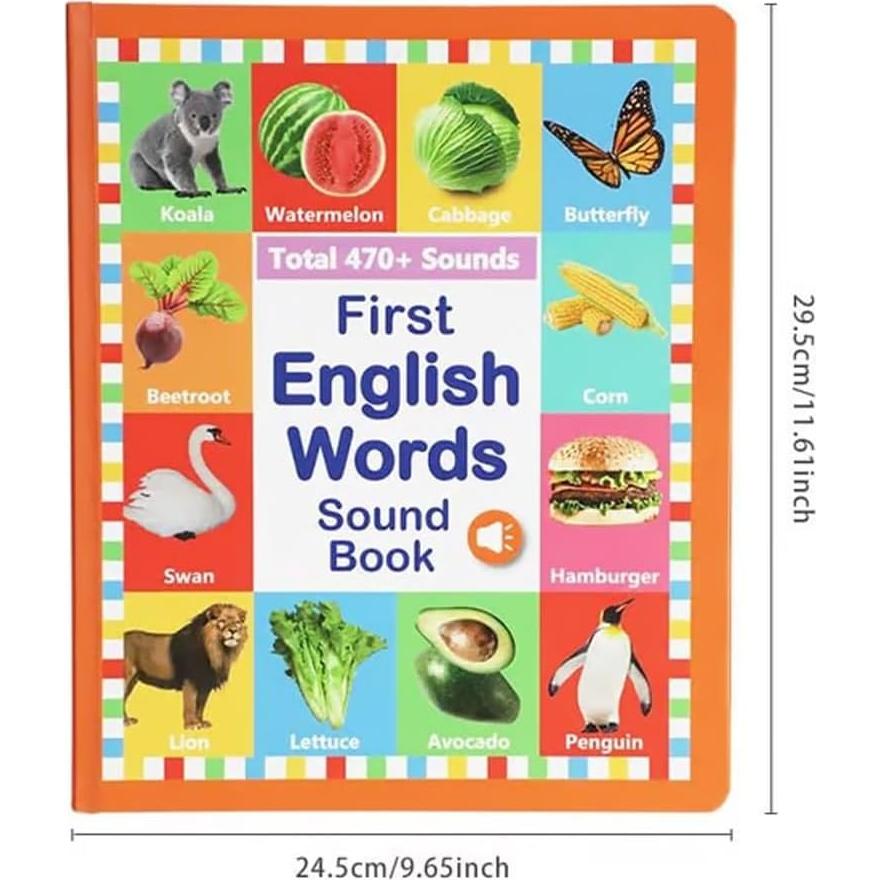 Libro de Sonidos en Inglés BLOCKv - 470 Palabras, 21 Temas