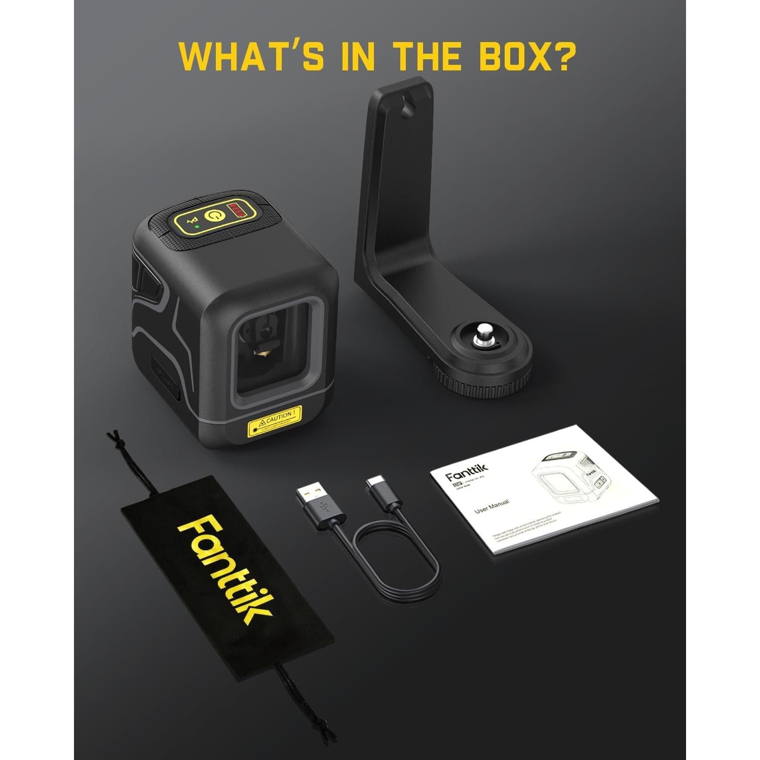 Nivel Láser Verde Fanttik D2 Pocket 30 m Automático