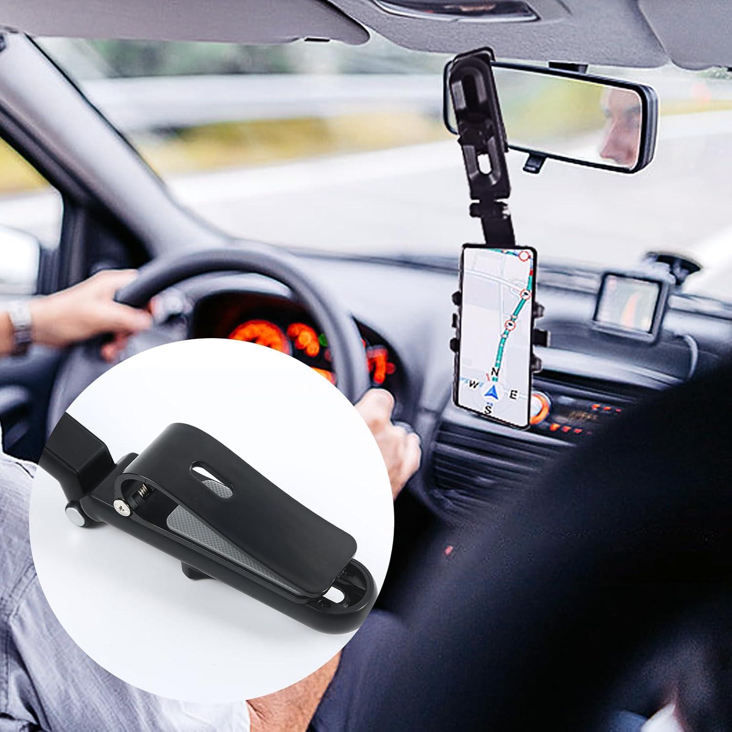 Soporte para Teléfono en Visera TUHTEP Ajustable 360° Negro