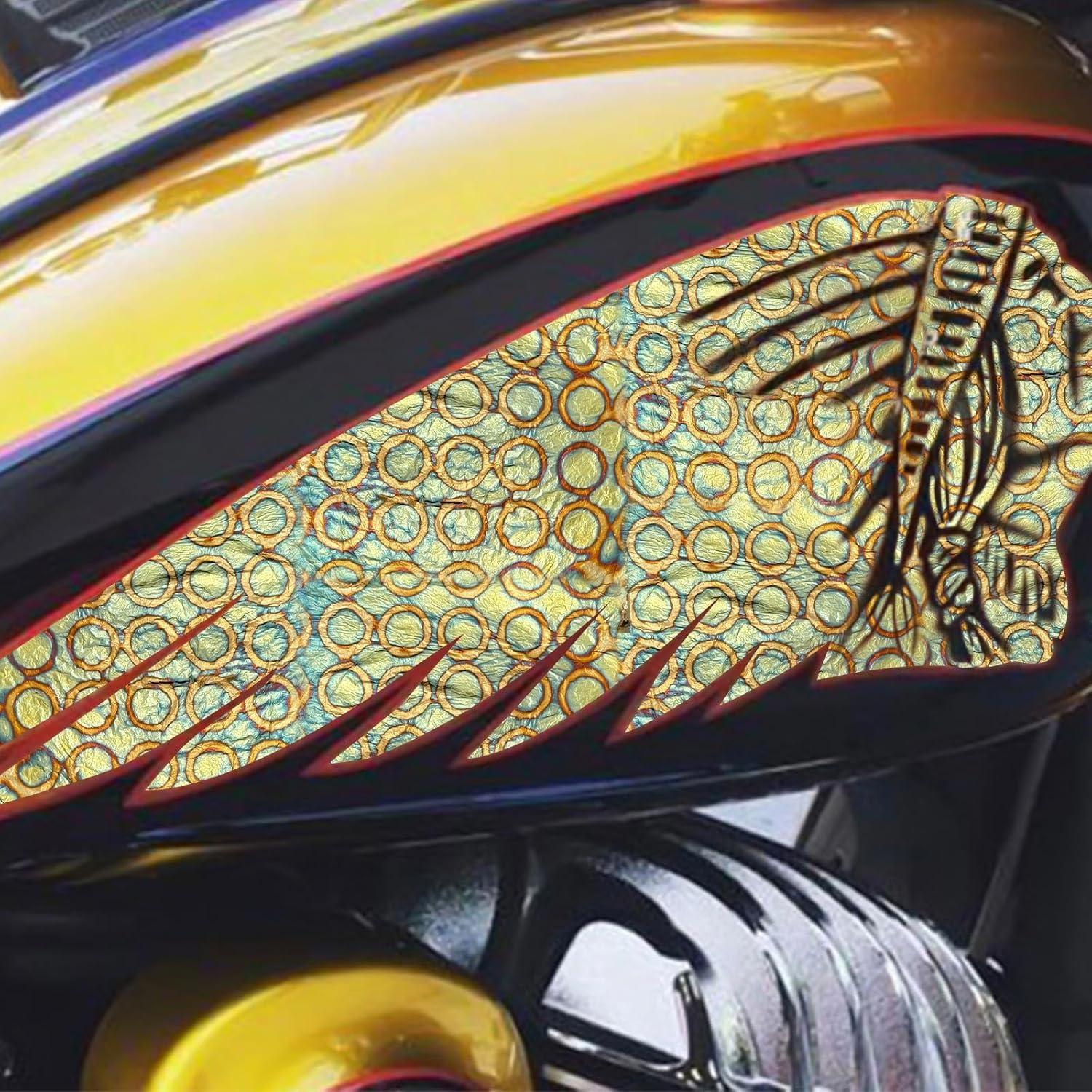 Hojas de Oro Variegada Sekonow 50pcs 14x14cm Manualidades