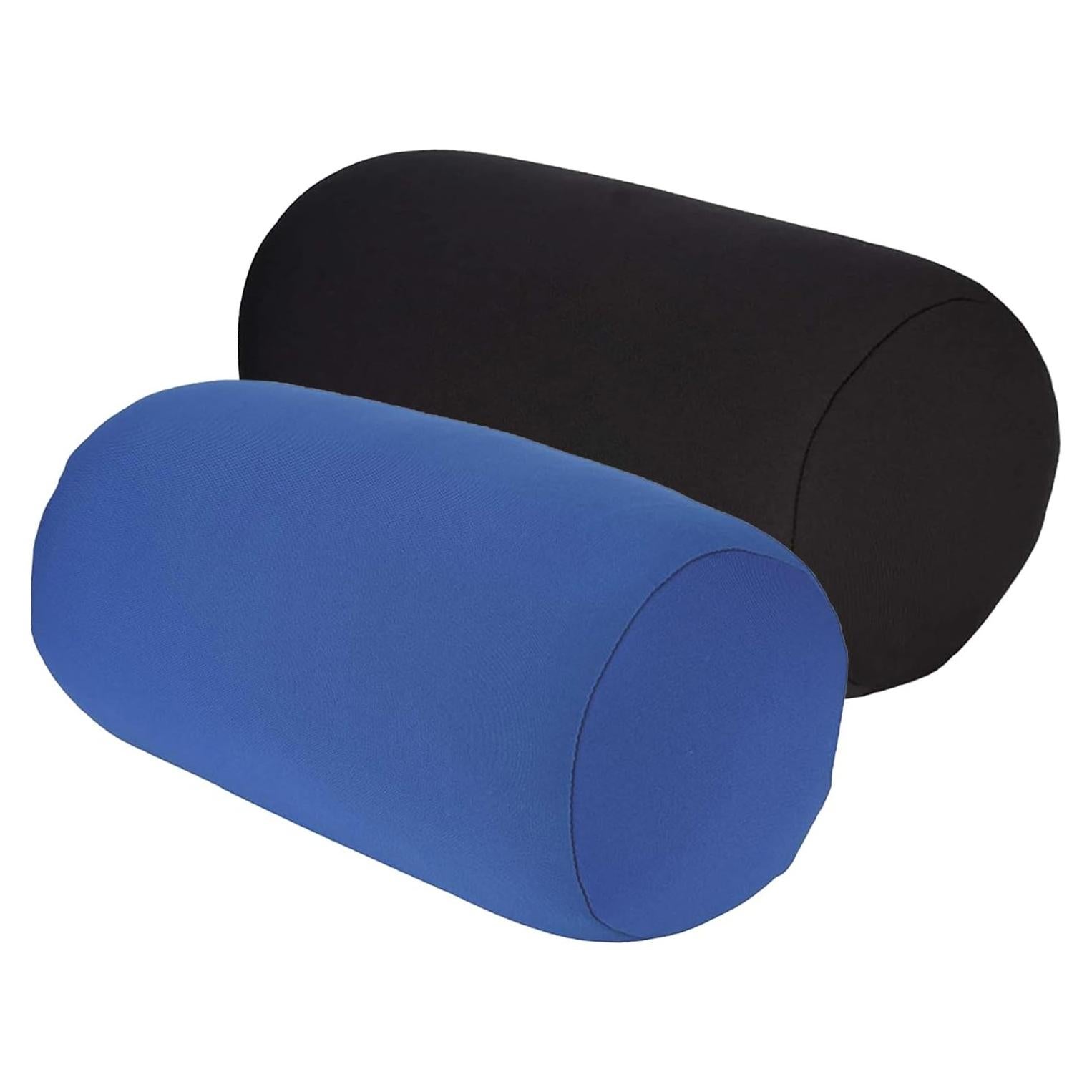 Juego de 2 Almohadas Cilíndricas Microperlas Midremer 30x16cm