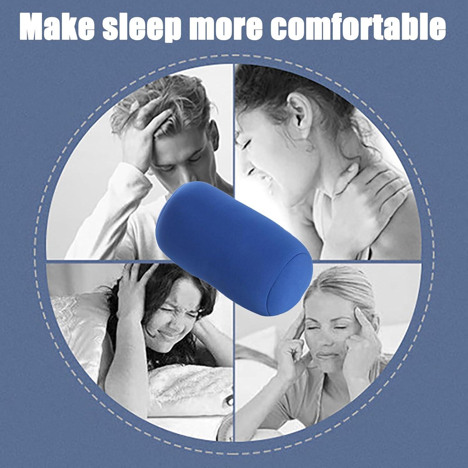 Juego de 2 Almohadas Cilíndricas Microperlas Midremer 30x16cm