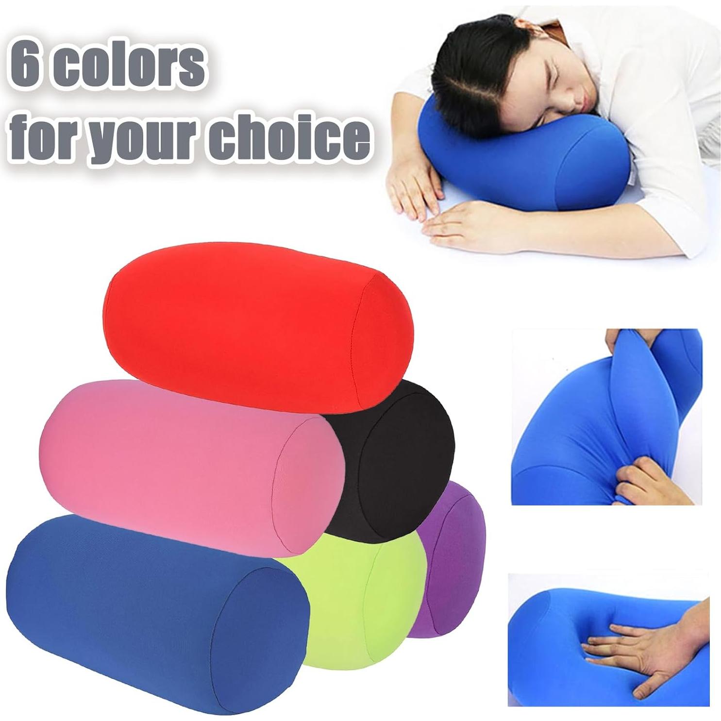 Juego de 2 Almohadas Cilíndricas Microperlas Midremer 30x16cm