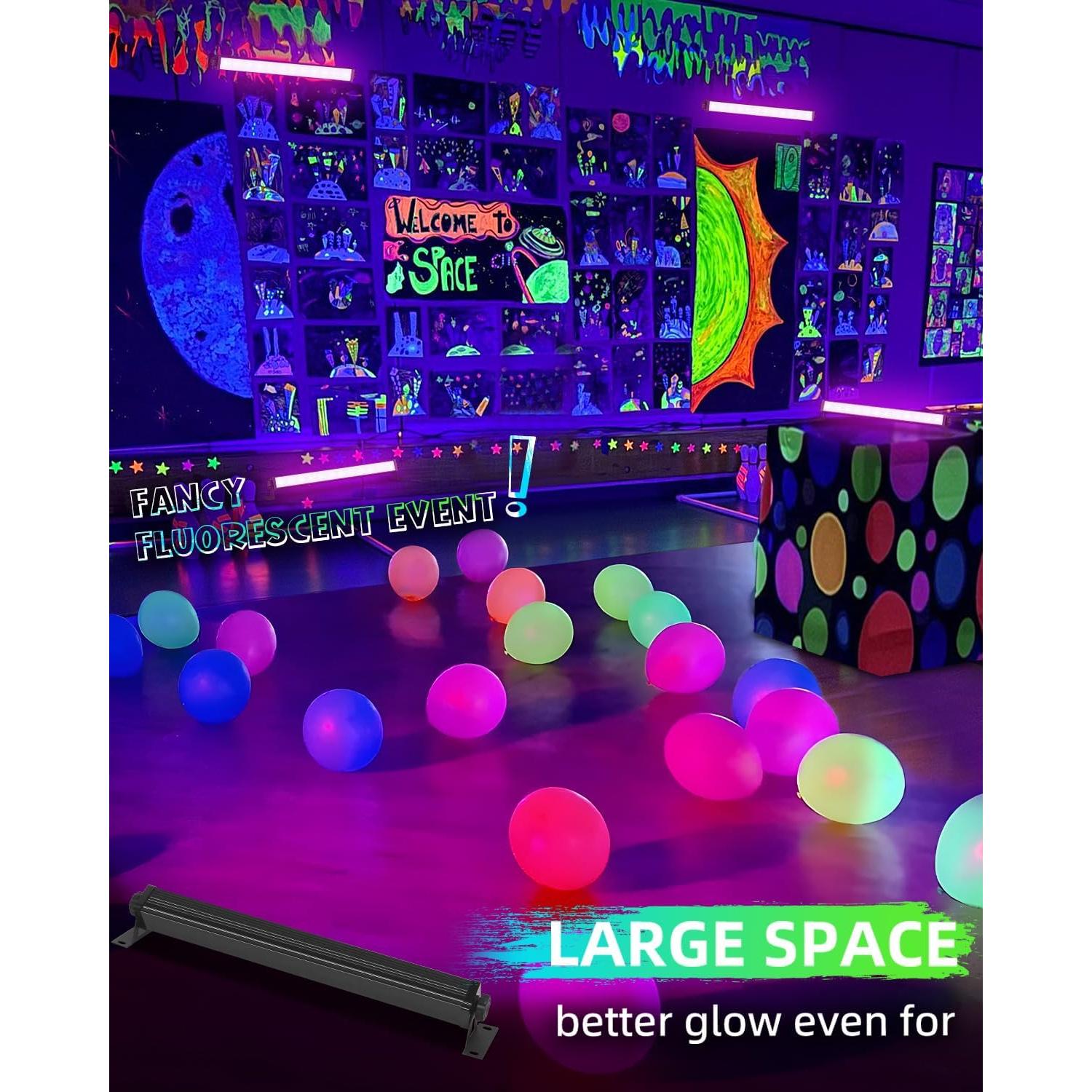 Barra de luz negra LED 40W YIAYETOG con cable 1.83m