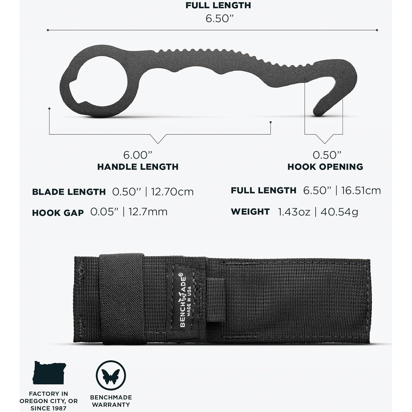 Cuchillo de Seguridad Benchmade BLKW Gancho 8 Acero Inoxidable