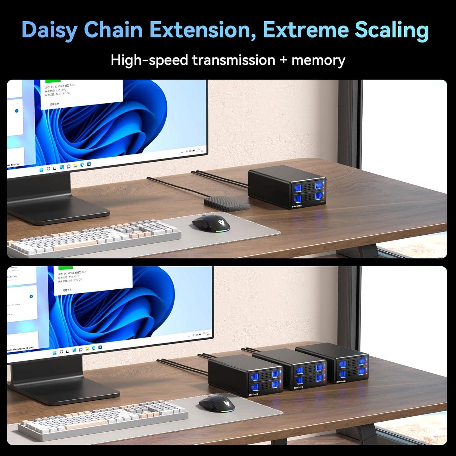 Caja Doble para Disco Duro 2.5"/3.5" Cenmate Aluminio USB 3.0