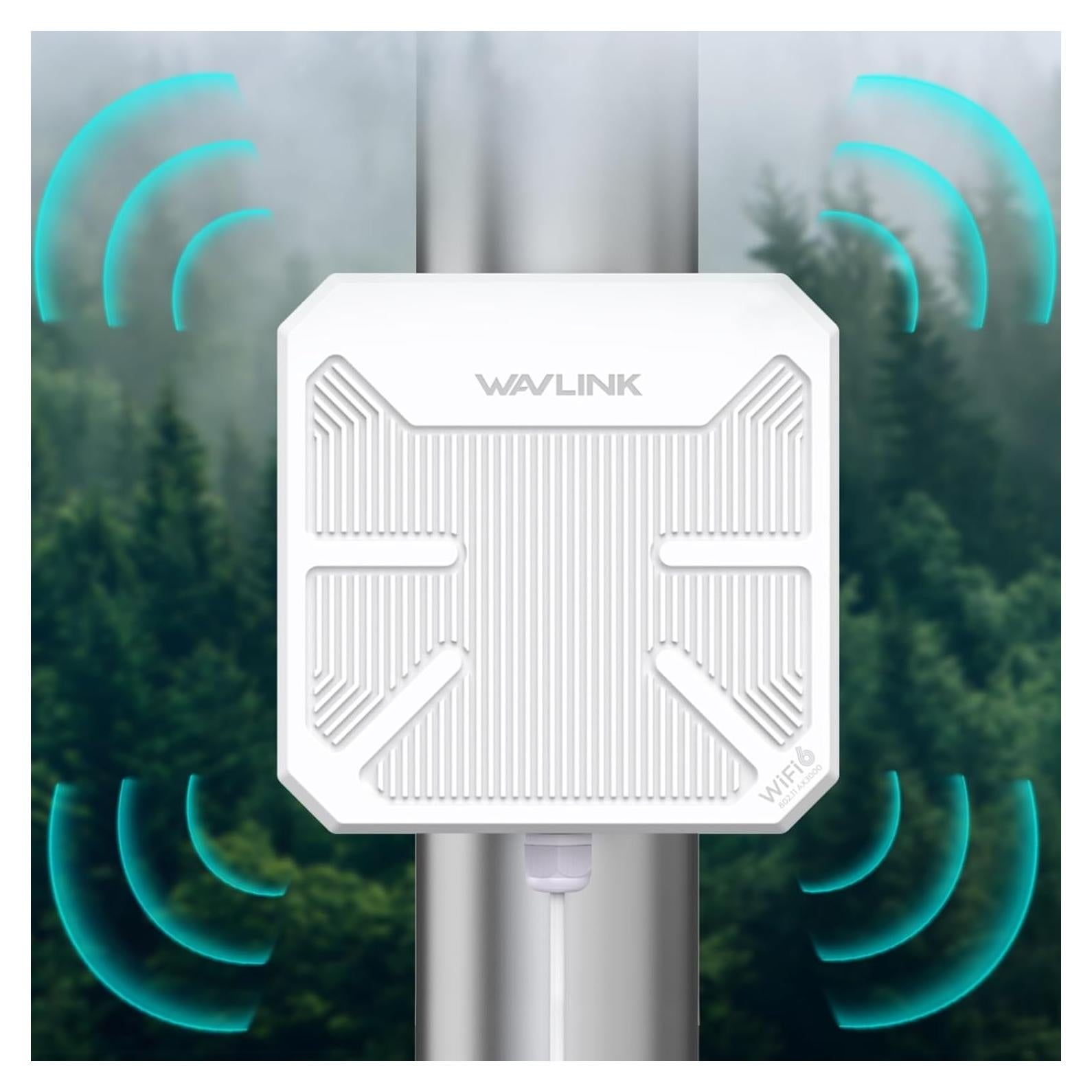 Extensor WiFi 6 Exterior WAVLINK AX3000 Doble Banda IP67