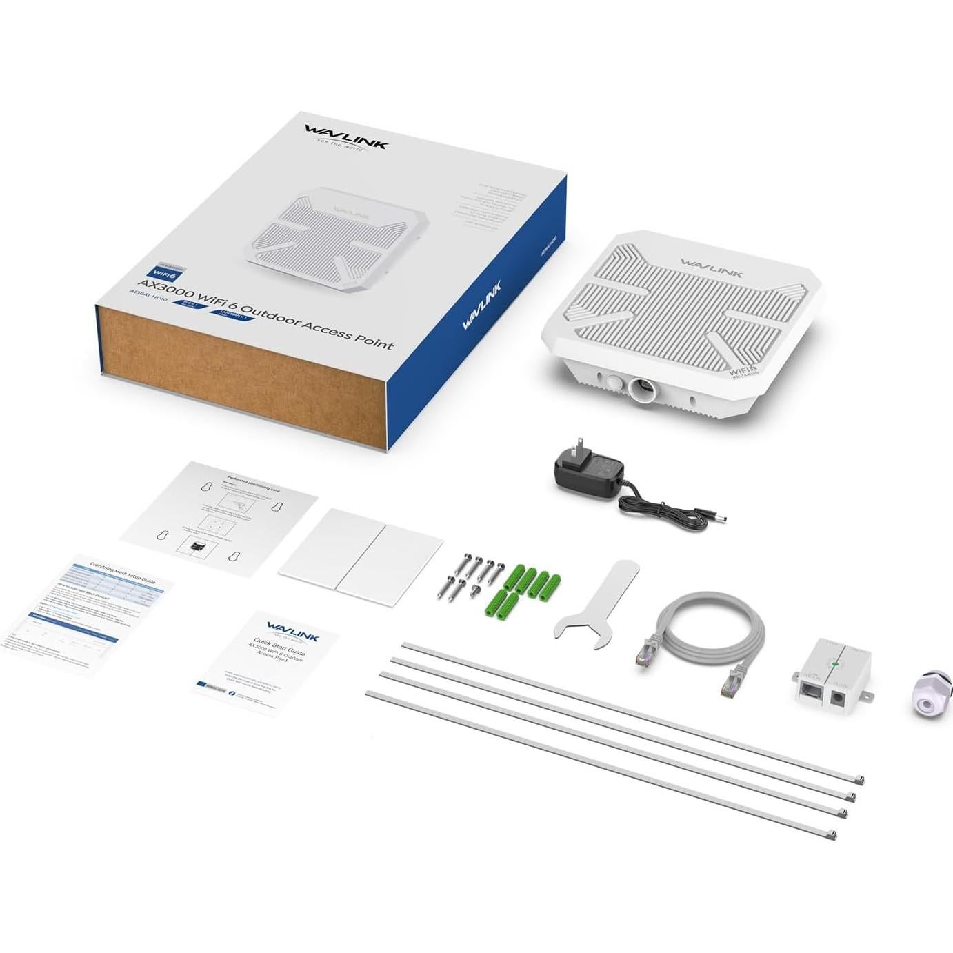 Extensor WiFi 6 Exterior WAVLINK AX3000 Doble Banda IP67