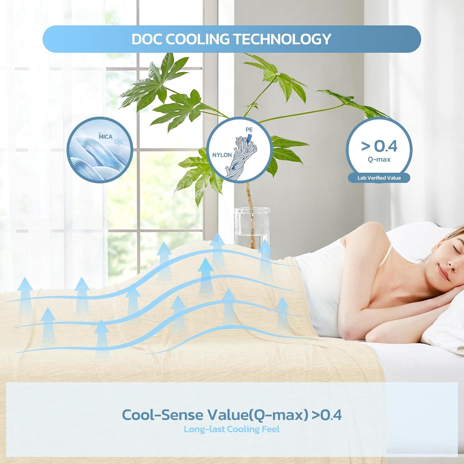 Manta de Enfriamiento Degrees of Comfort XL Beige 127x178cm