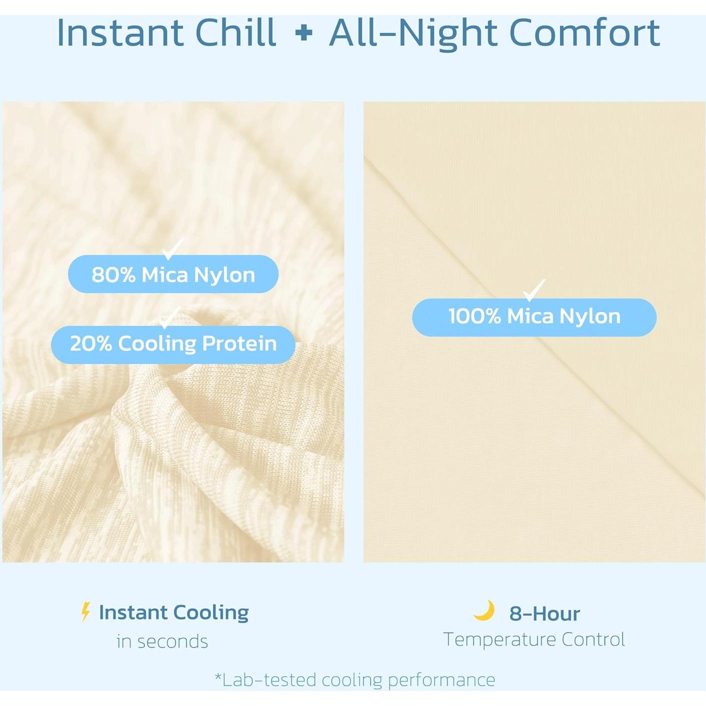 Manta de Enfriamiento Degrees of Comfort XL Beige 127x178cm