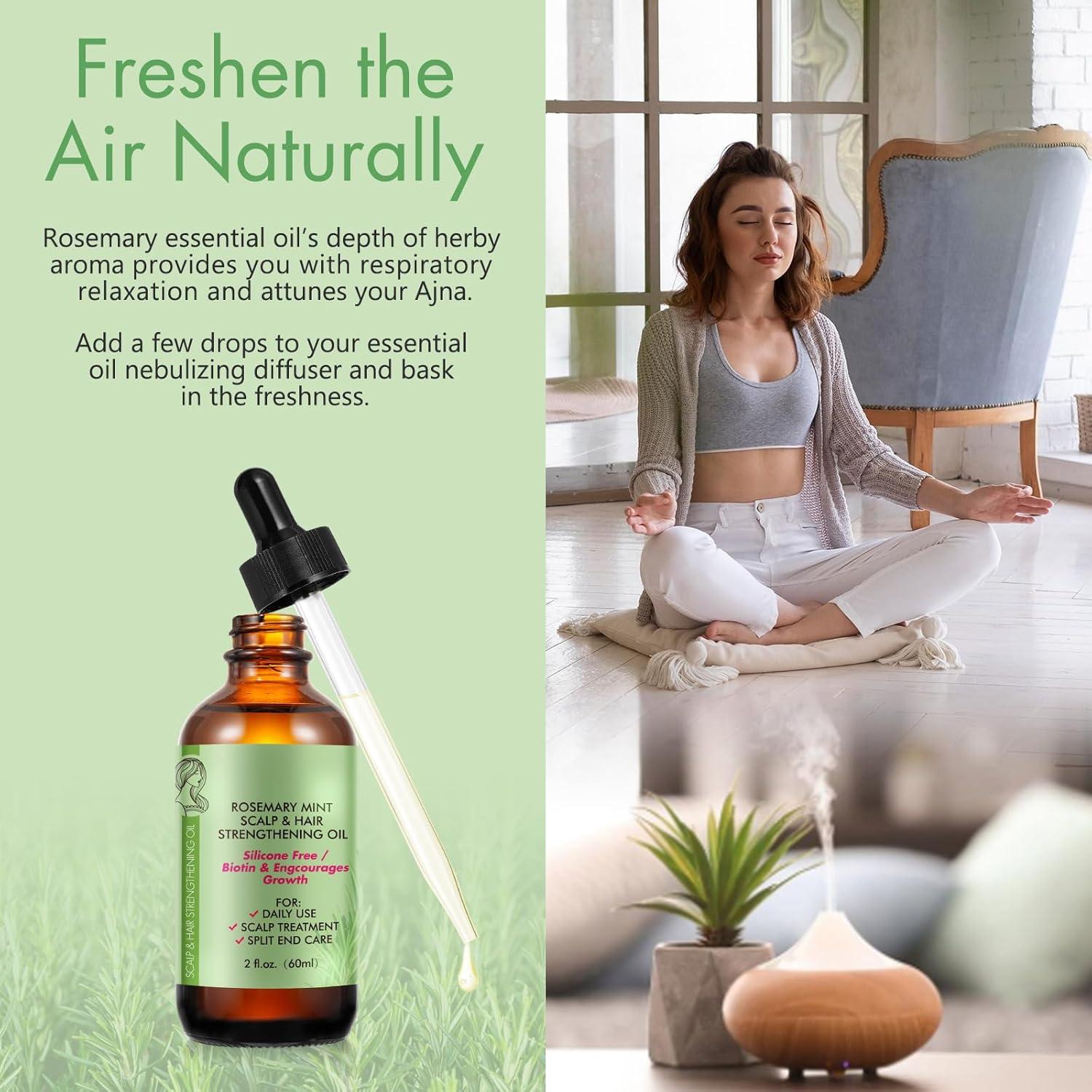 Aceite Esencial de Romero 100% Puro 59.87 ml - Cuidado Cabello