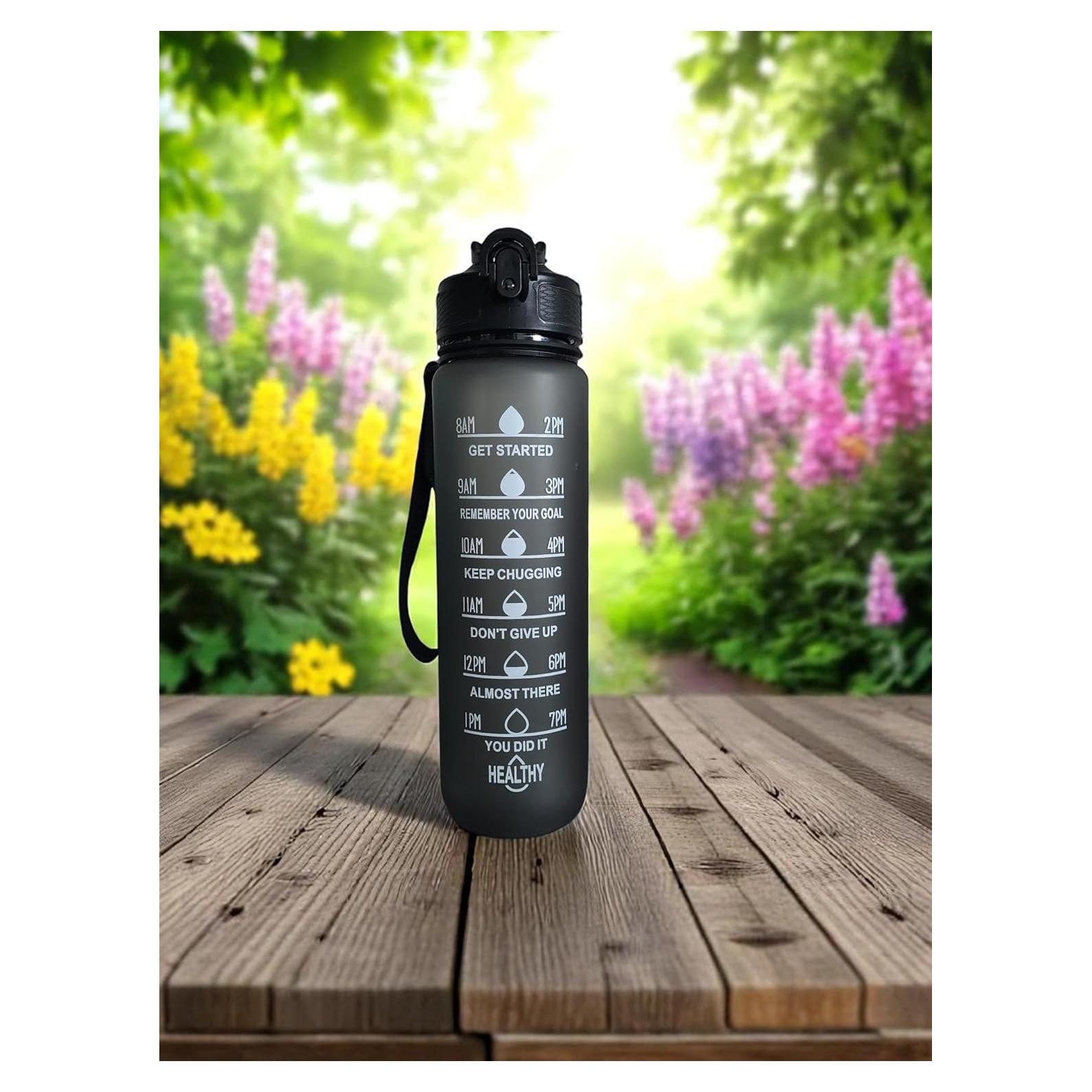 Botella de Agua Deportiva Genérica 900ml Motivacional Libre BPA