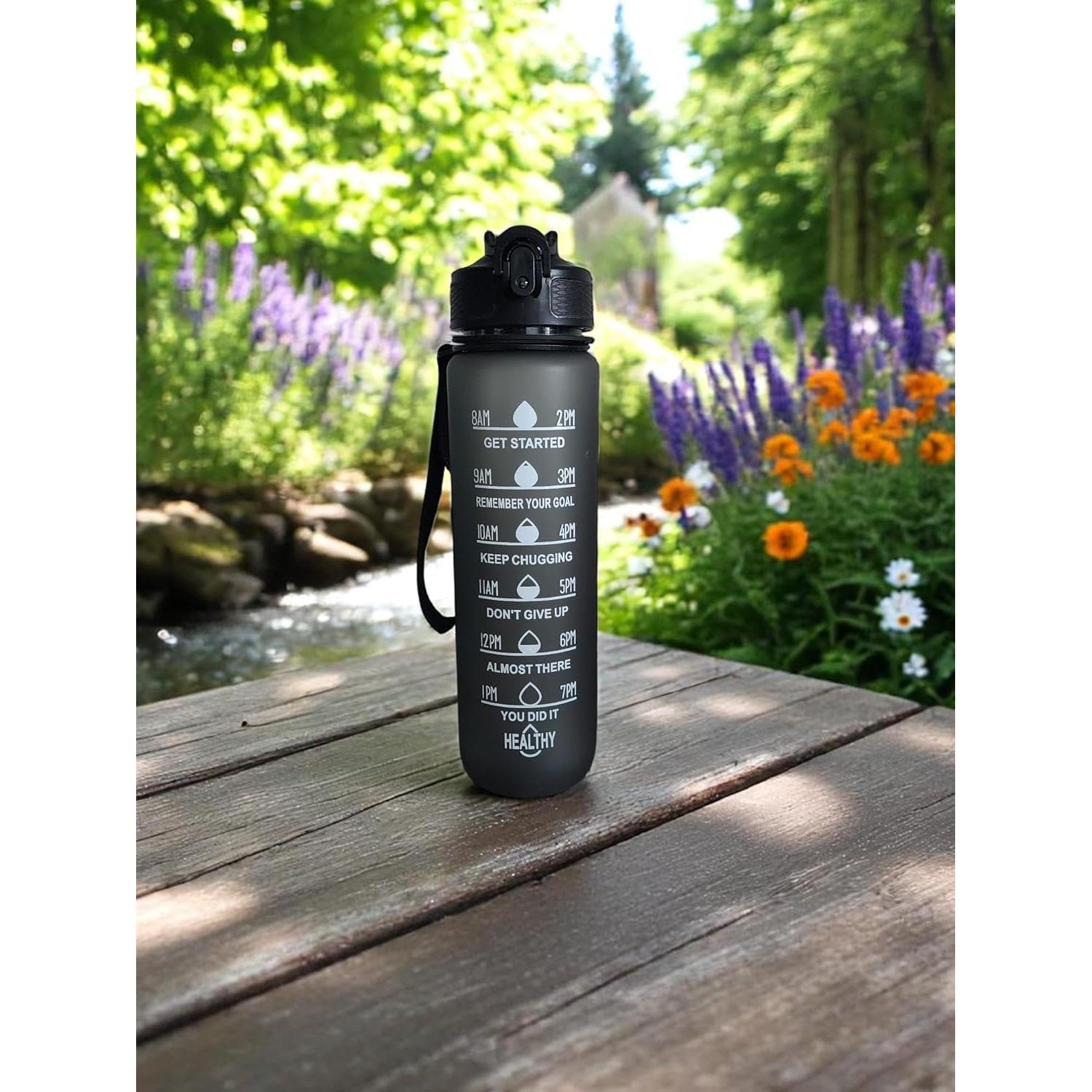 Botella de Agua Deportiva Genérica 900ml Motivacional Libre BPA