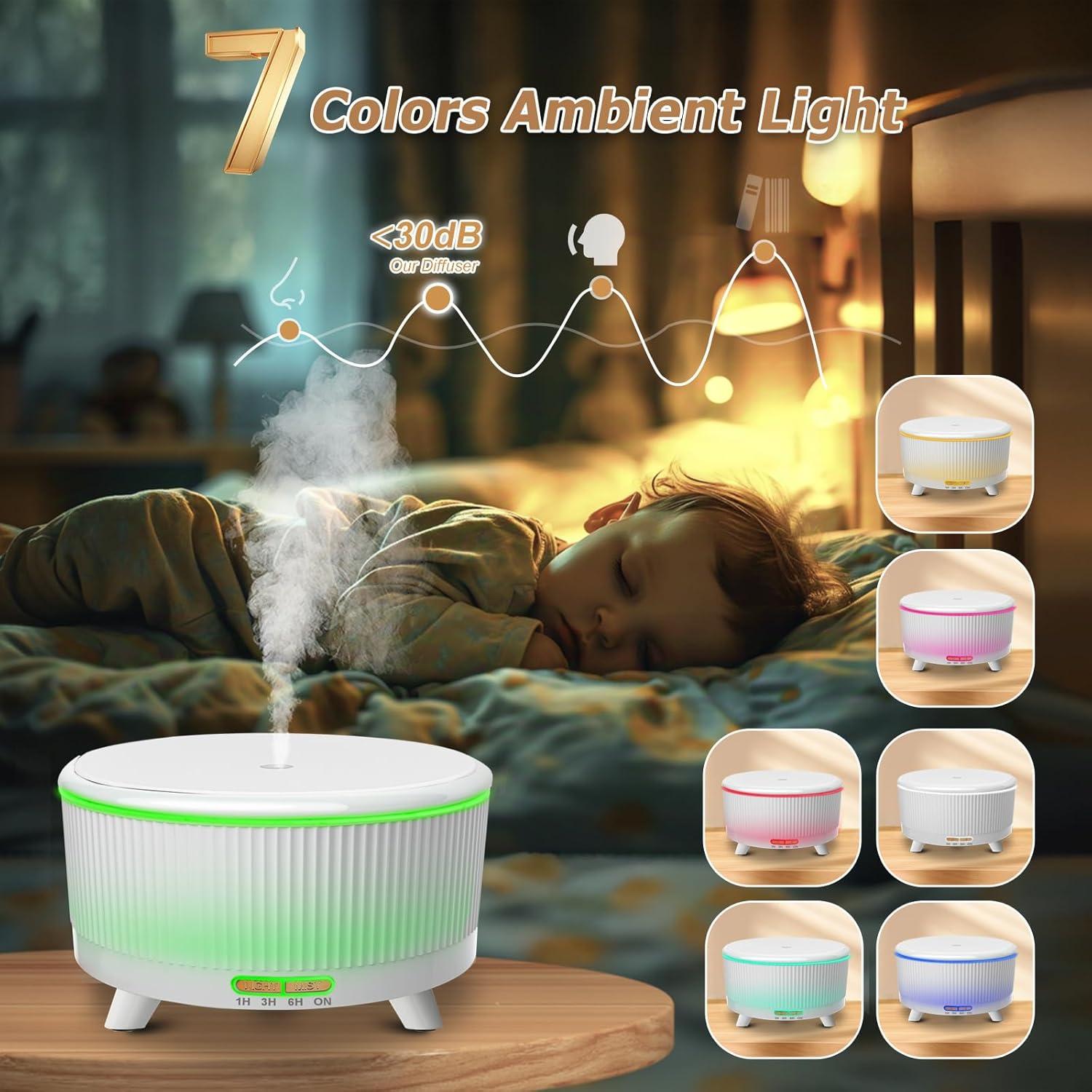 Difusor de Aceite Esencial Vinfucher 500ml con Control Remoto