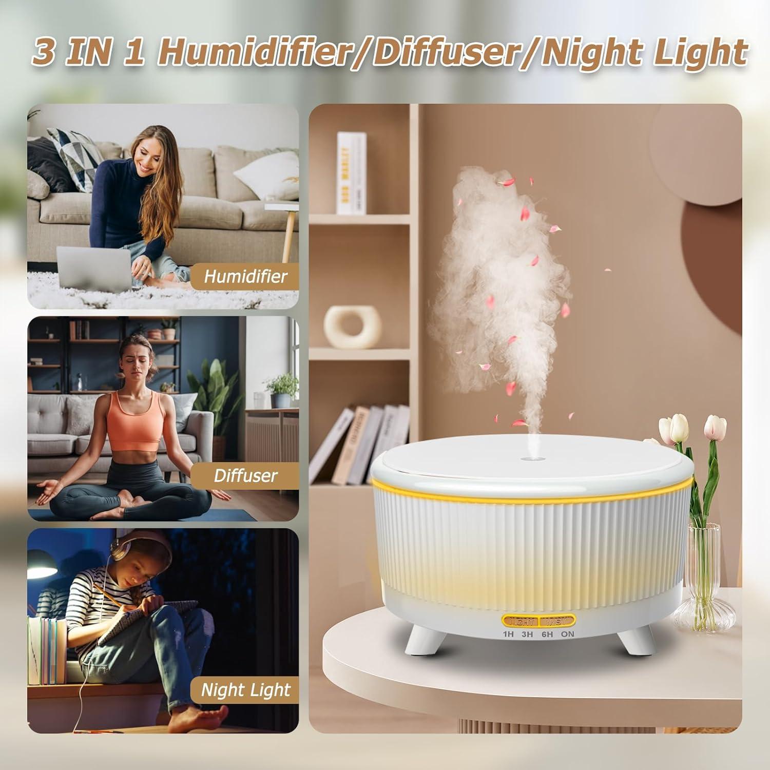 Difusor de Aceite Esencial Vinfucher 500ml con Control Remoto