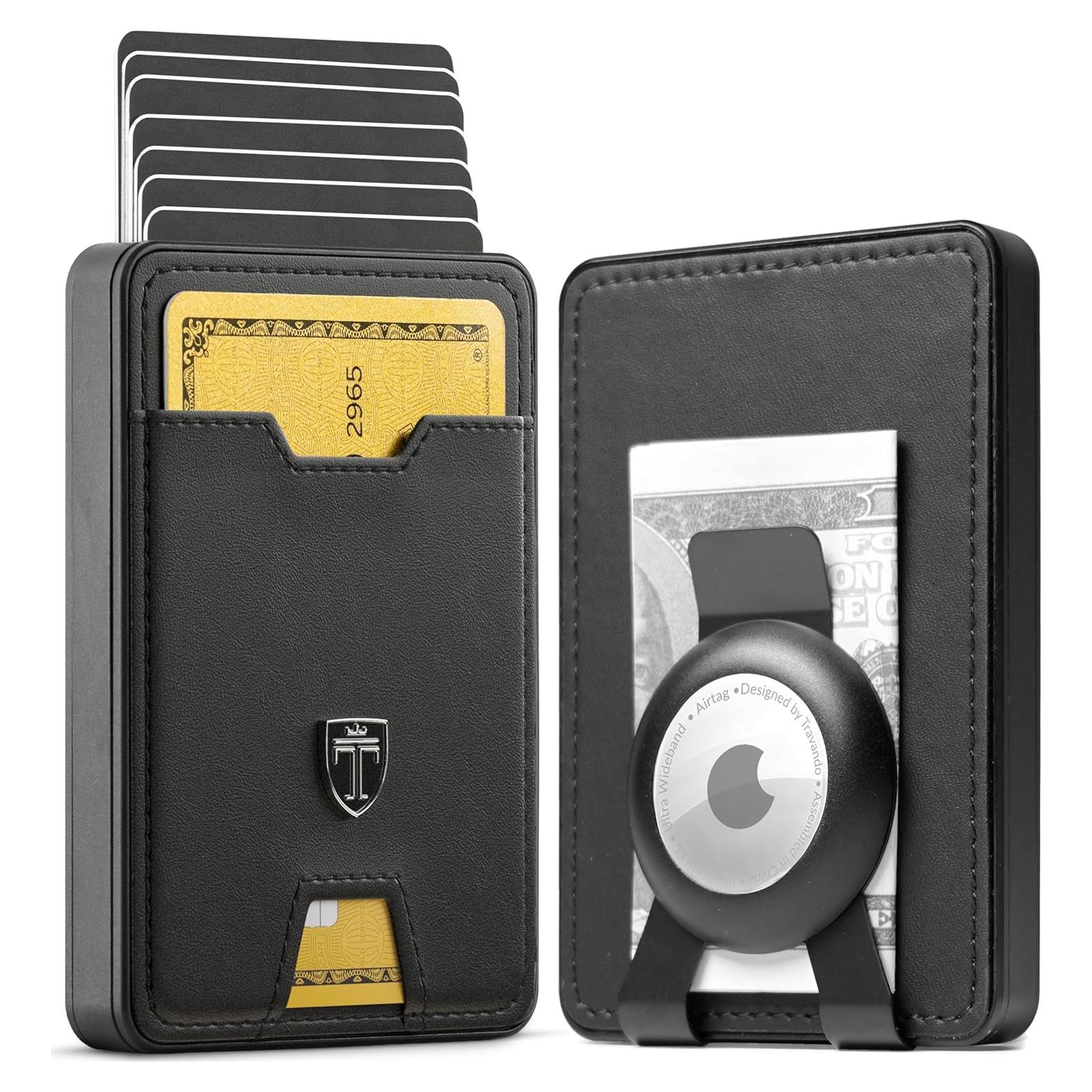 Cartera Minimalista Travando Swype para Hombres RFID Negro