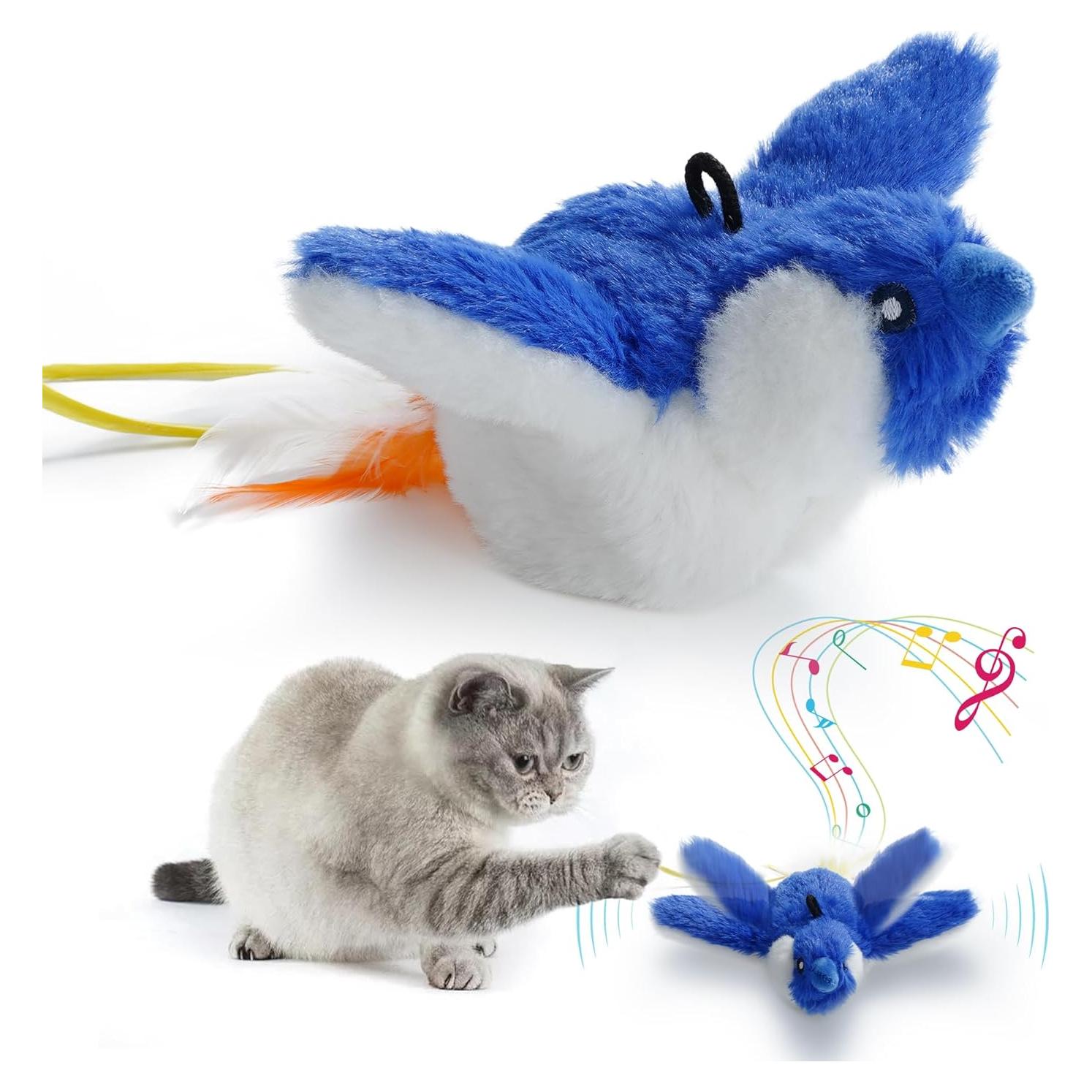 Juguete Interactivo para Gato Pájaro Aleteante Pawsible