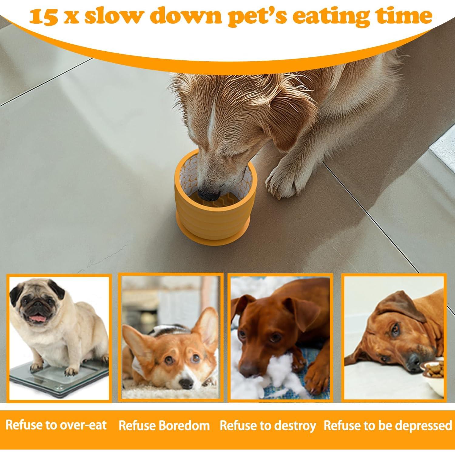 Cuenco de Alimentación Lenta Femont de Silicona 11x9.5cm