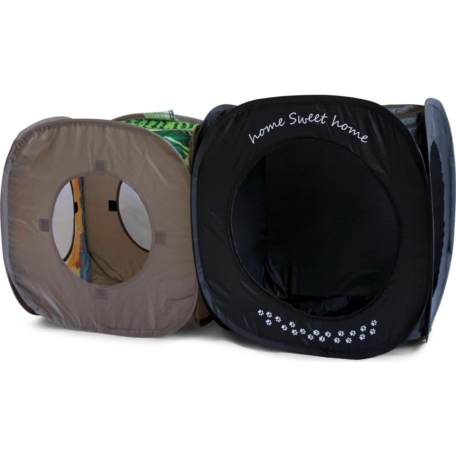 Cubo para Gatos Feline Ruff 43cm Plegable Negro