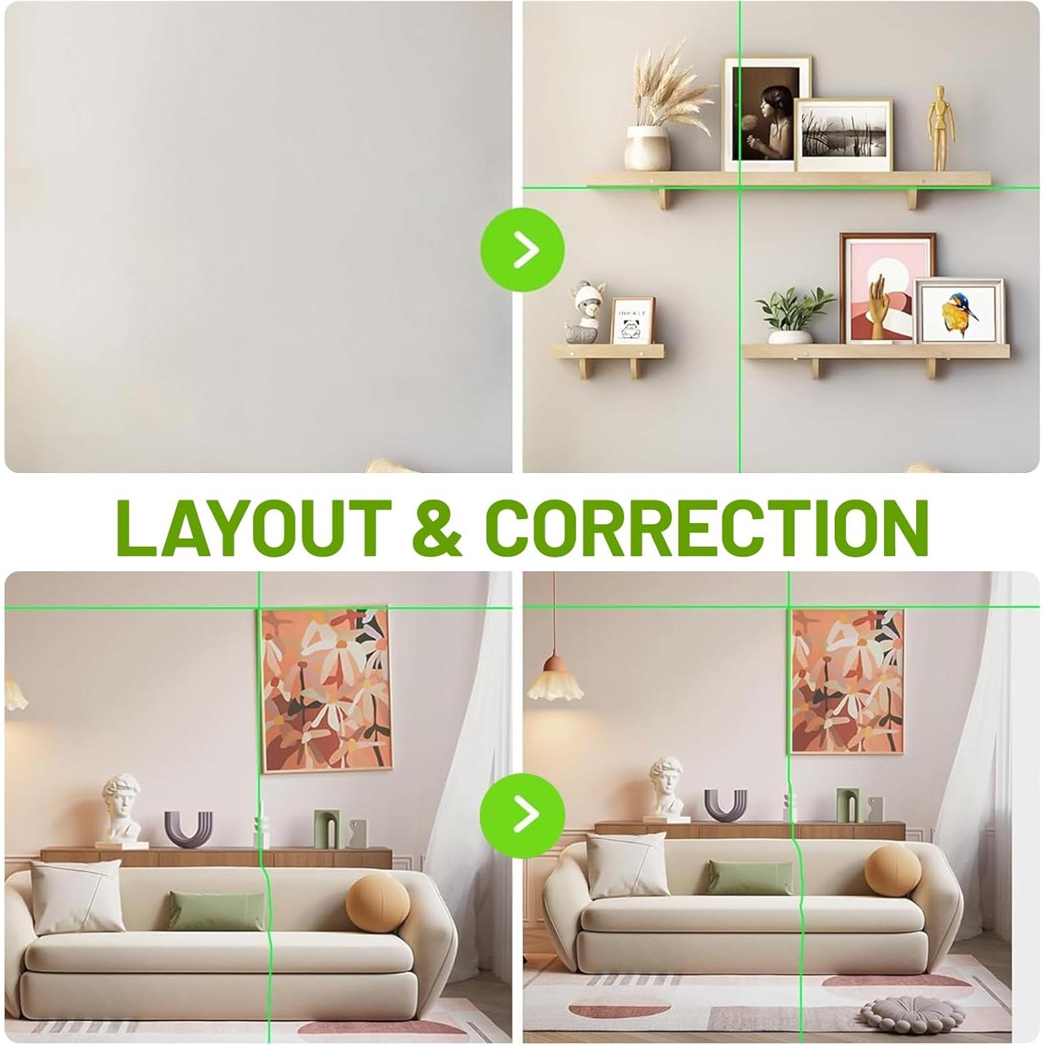 Nivel Láser Verde HUEPAR M-9011G 30m Autonivelante