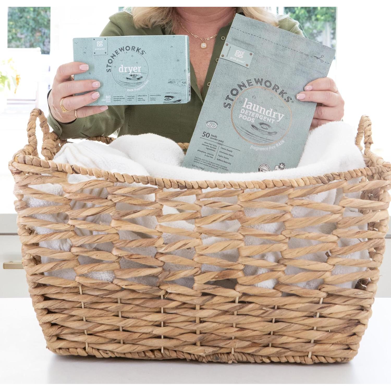 Paquete de 50 cápsulas y 80 hojas para secadora Grab Green