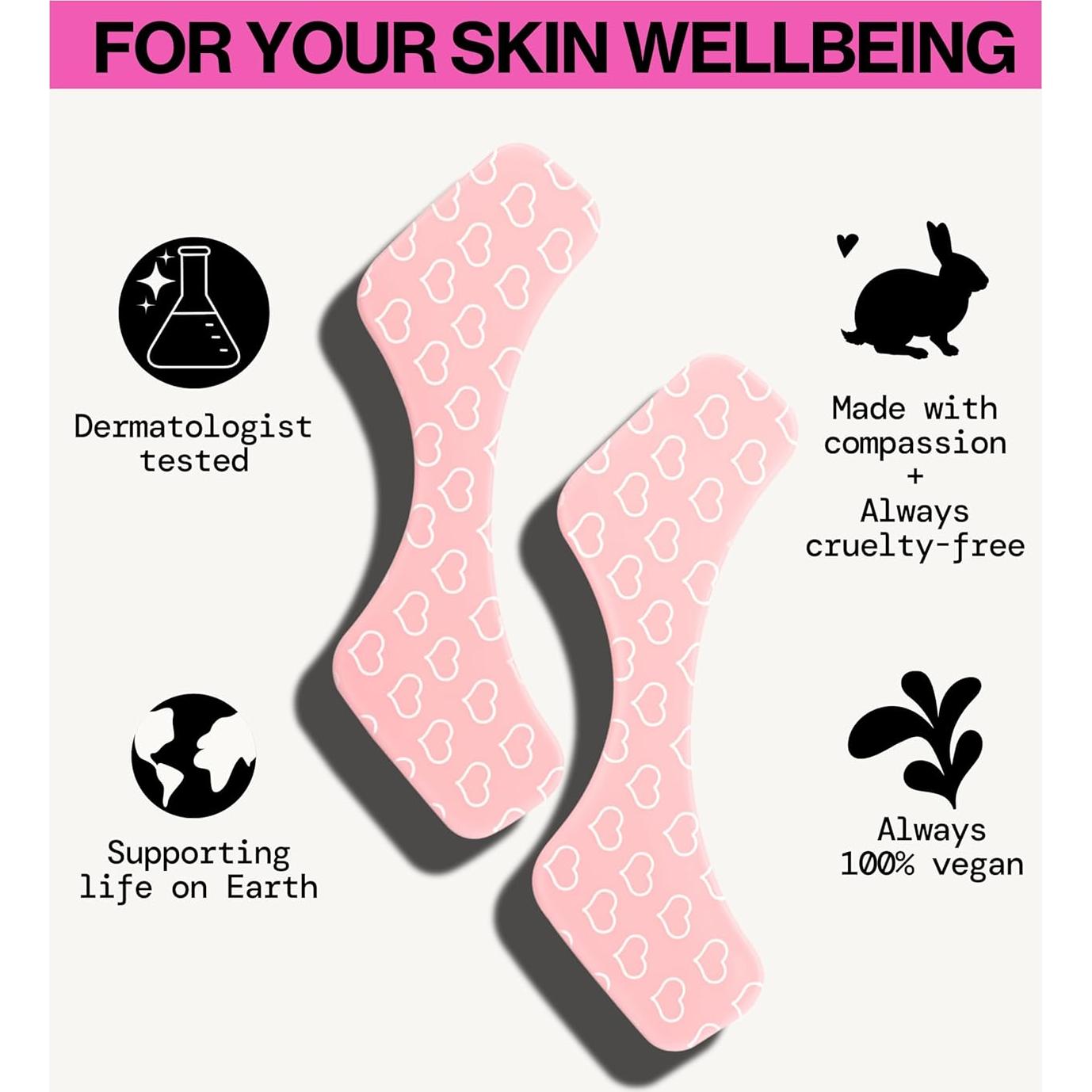 Pacifica Beauty Reusable Lip Line Mask, Skincare, Silicone Mask, For Fine Lines and Wrinkles, Lift and Firm, Pair with Serum, Storage Tin Included, Skin Care, Face Masks Skincare, Vegan, 2 Pieces