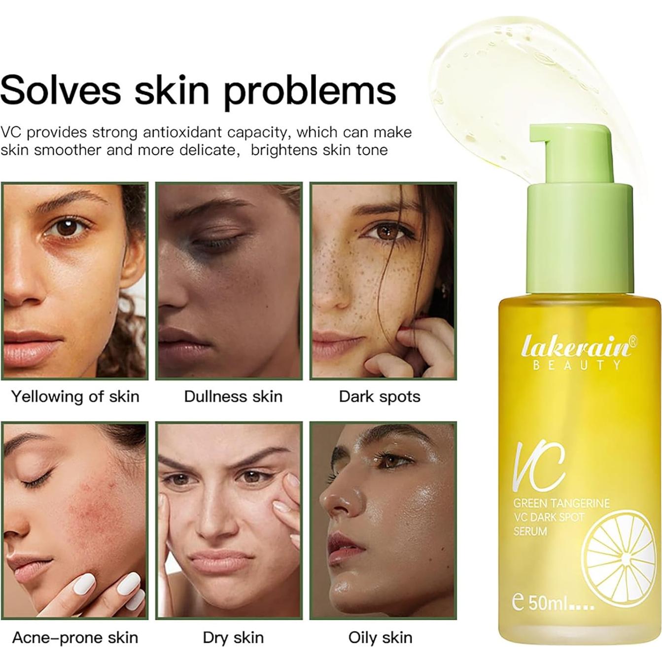 Sérum Facial de Vitamina C Mandarina Verde NICEFACE 50ml