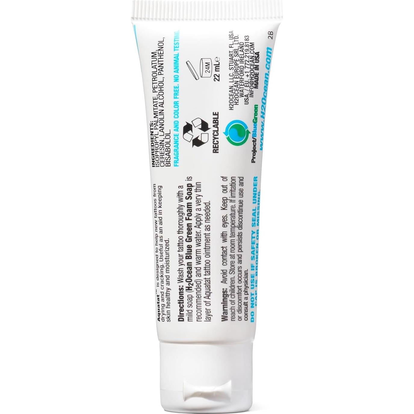 H2Ocean Aquatat Crema Cuidado Tatuajes 21.26 g Sin Fragancia