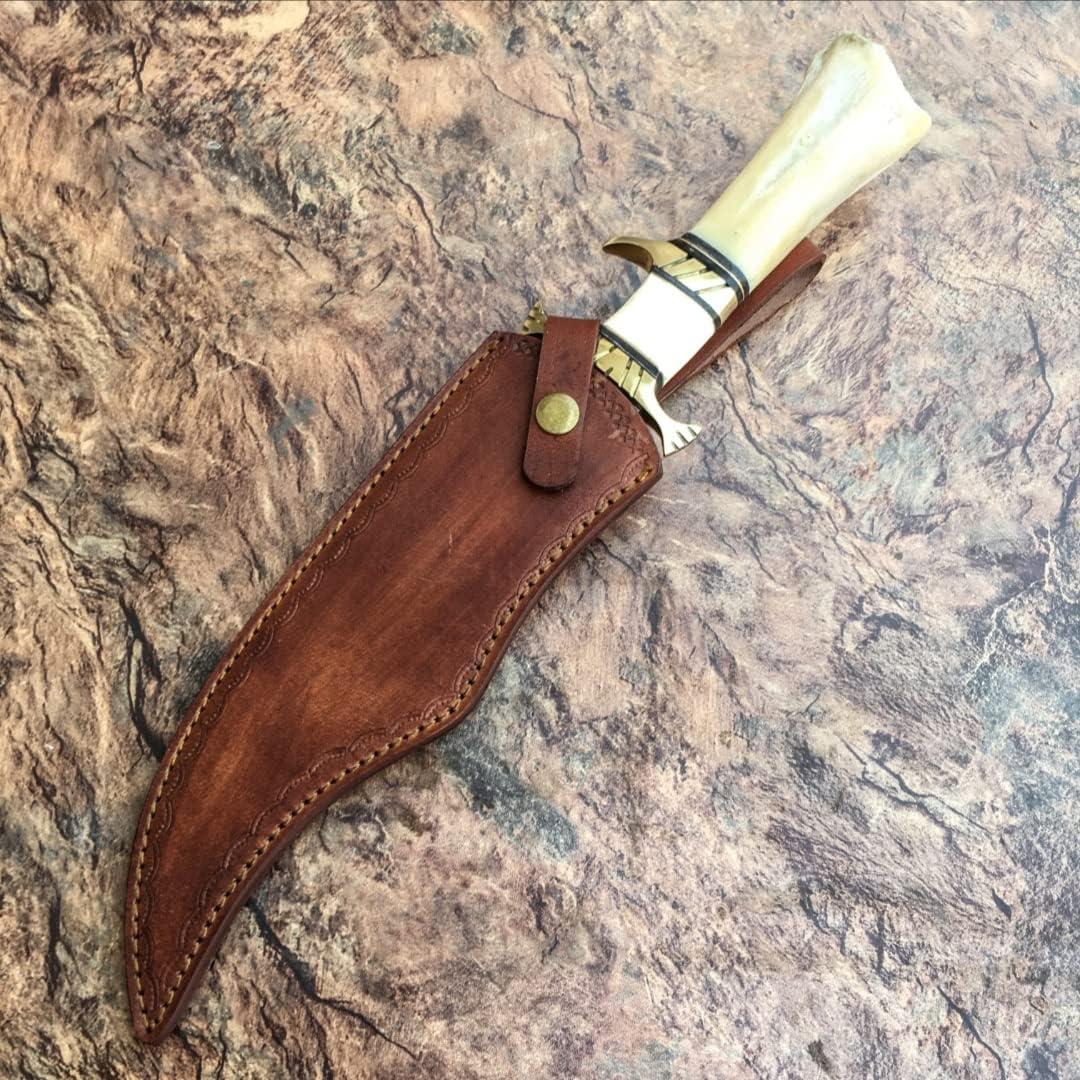 Cuchillo de Caza Poshland RG-44 Acero Damasco Hecho a Mano