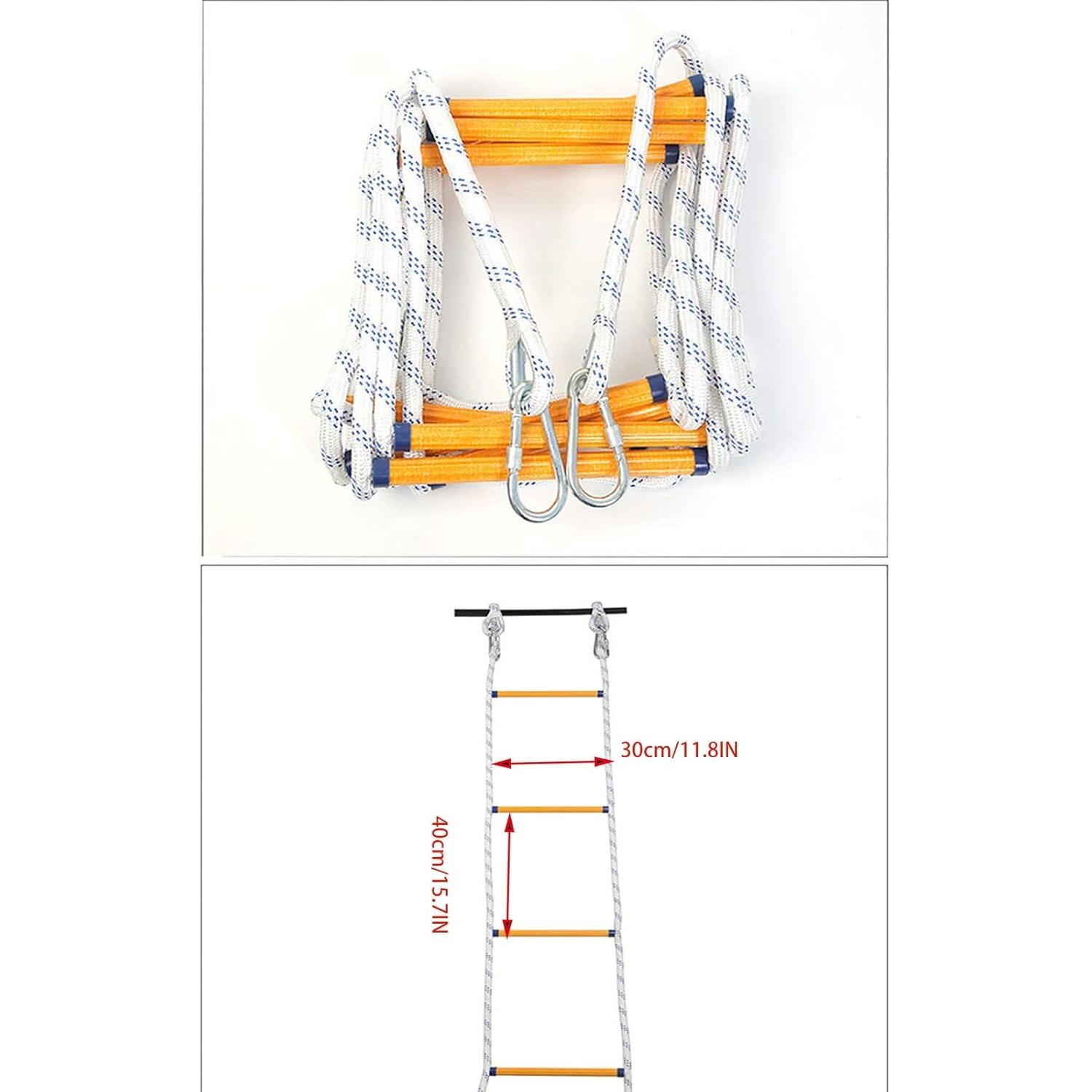 Escalera de Escape JFFLYIT 4m Antideslizante 3 Pasos