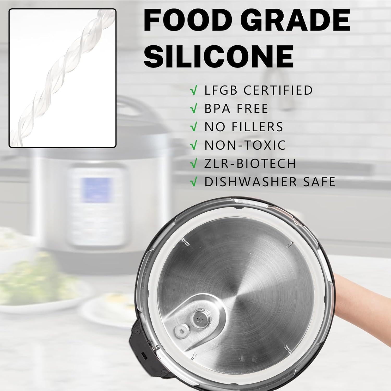 Anillo de Sellado de Silicona ZLR para Ollas de Presión 6 Qt