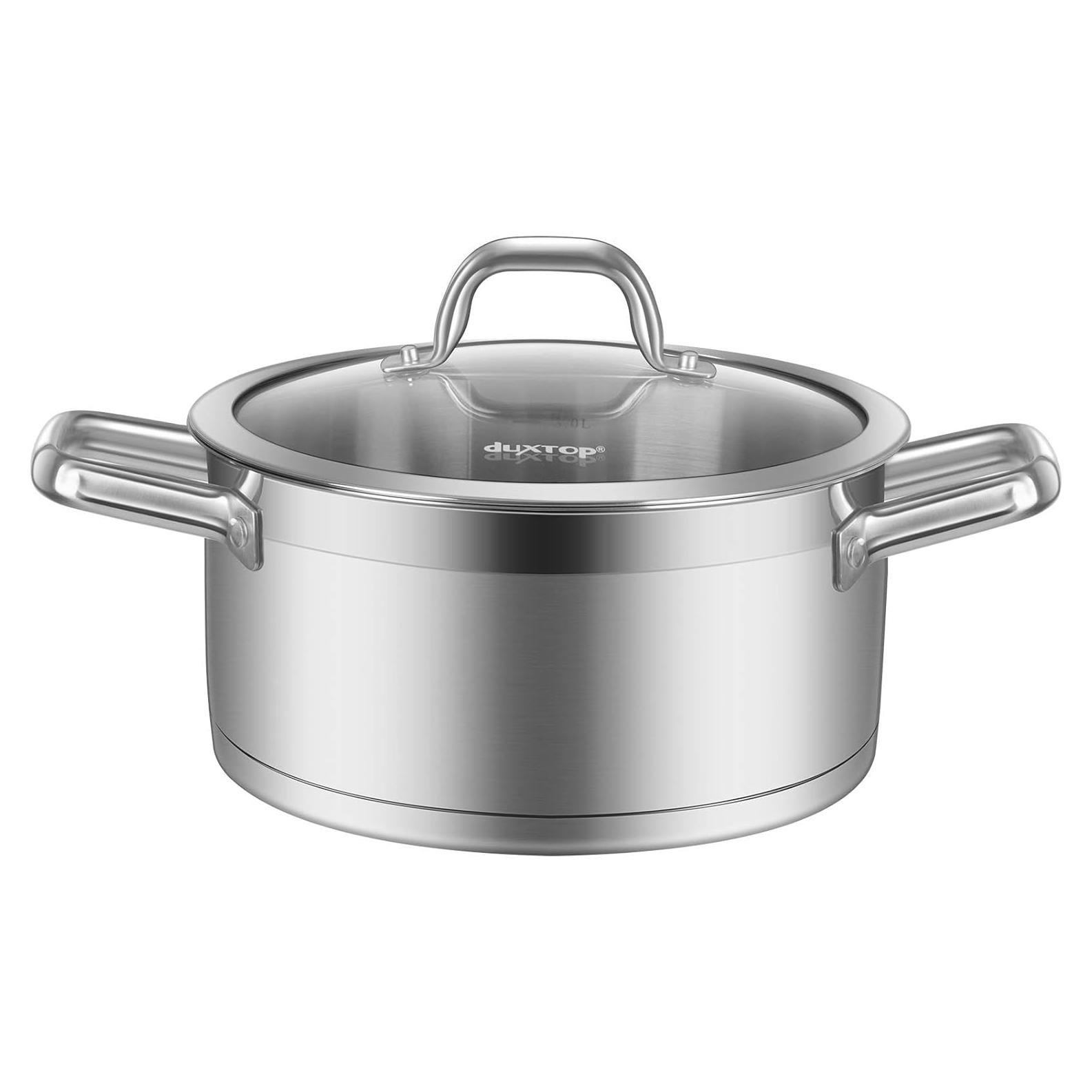 Olla de Sopa Duxtop Acero Inoxidable 3.97L Inducción