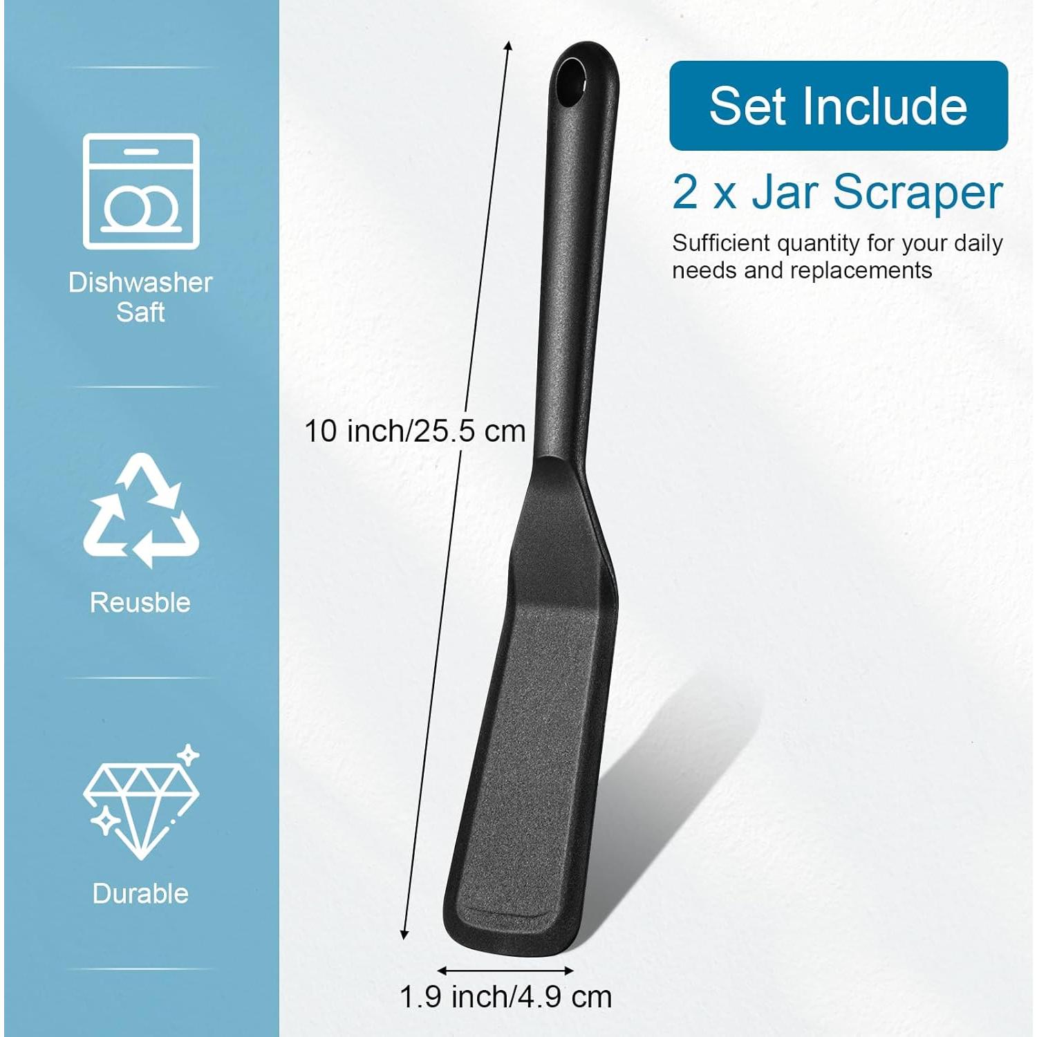 Espátulas de Silicona Zopeal 2 Piezas Antiadherentes 25.4cm