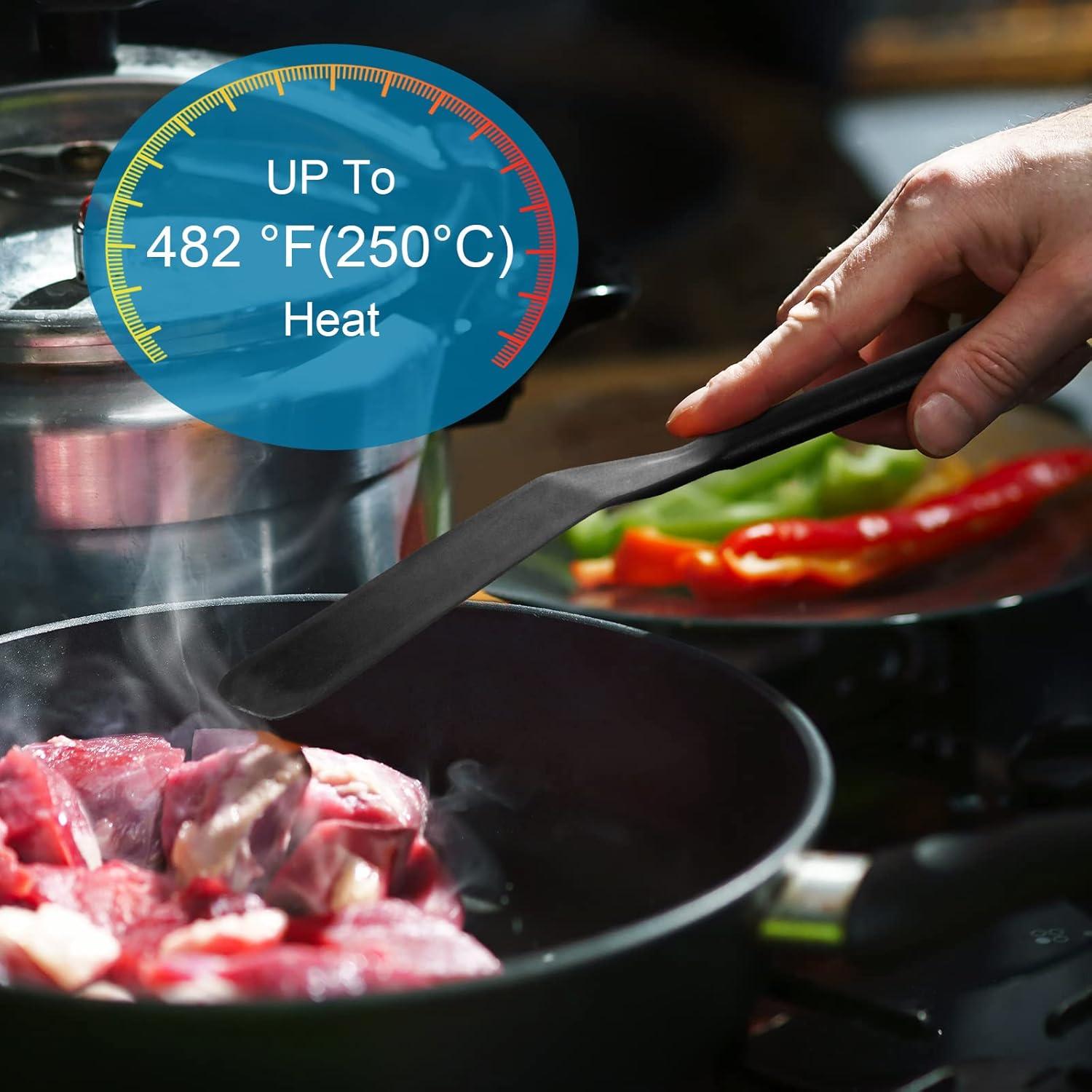 Espátulas de Silicona Zopeal 2 Piezas Antiadherentes 25.4cm