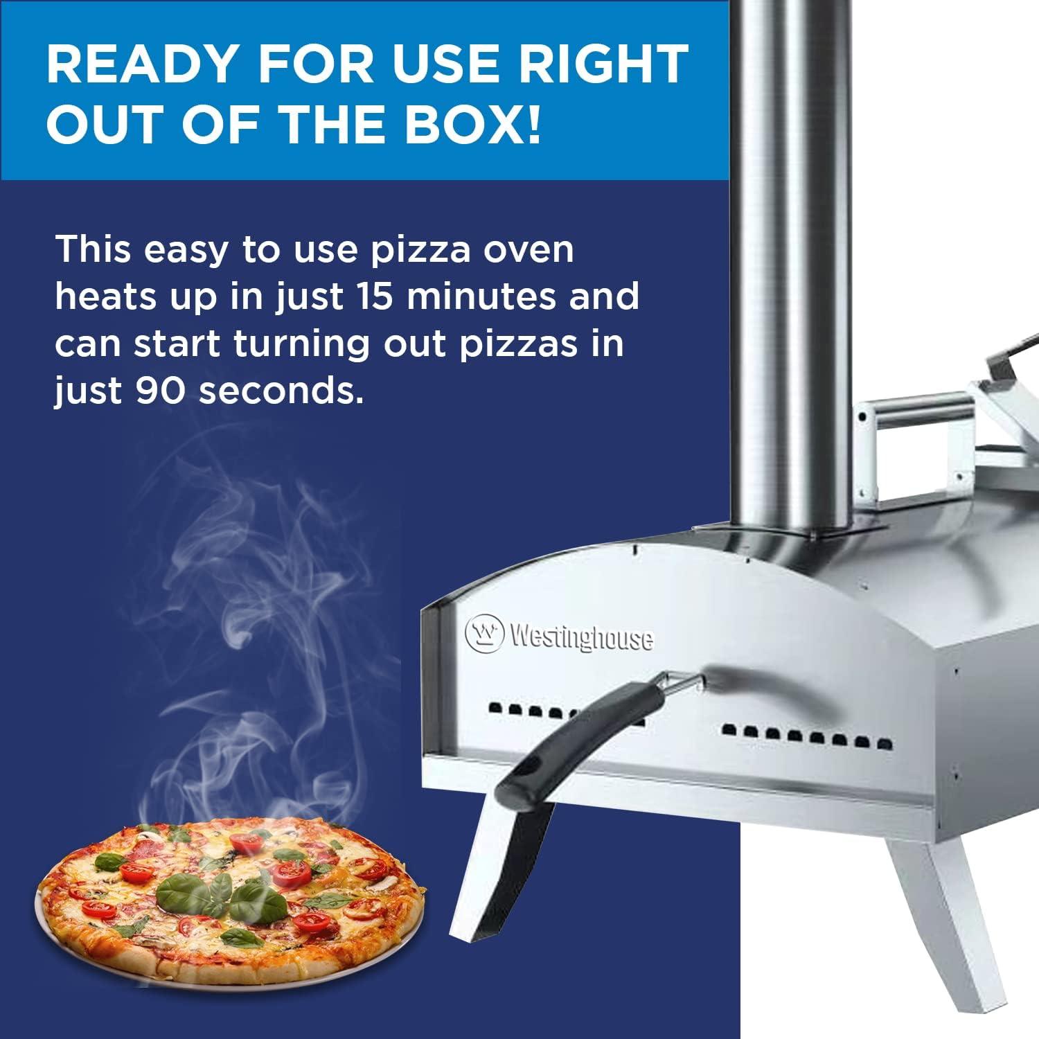 Horno de Pizza Portátil Westinghouse WBGLPO12AR de Pellet