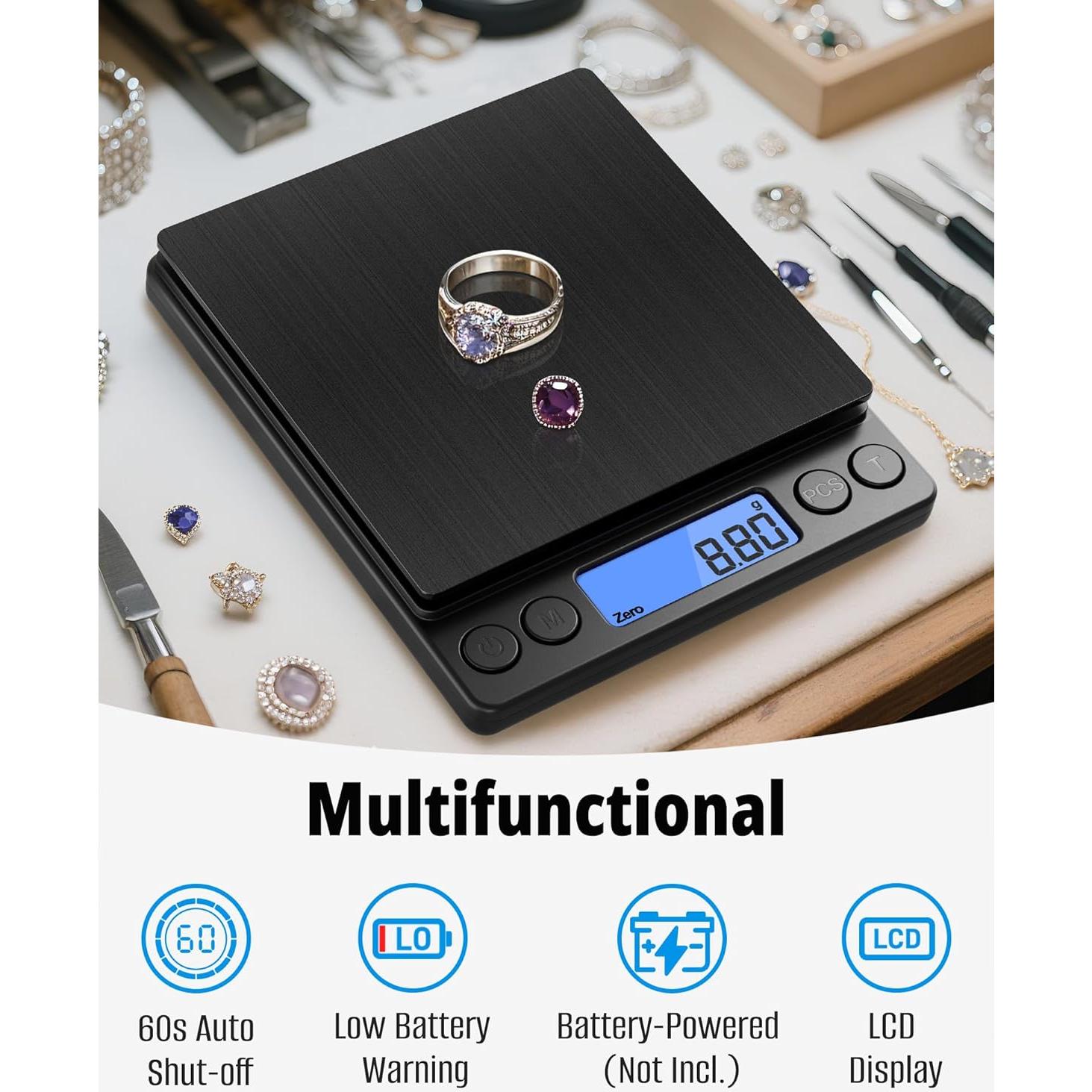 Báscula de Precisión NEXT-SHINE 500g x 0.01g Mini Pocket