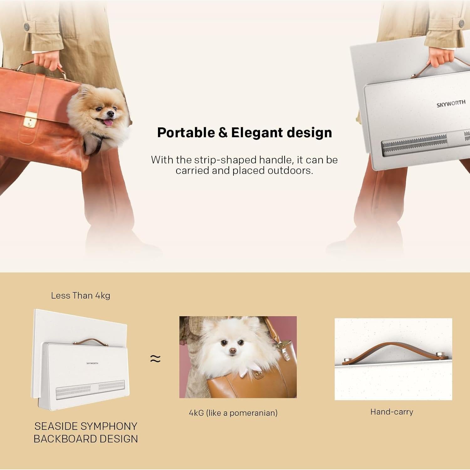 Televisor Inteligente Portátil Skyworth 24P100 1080P FHD