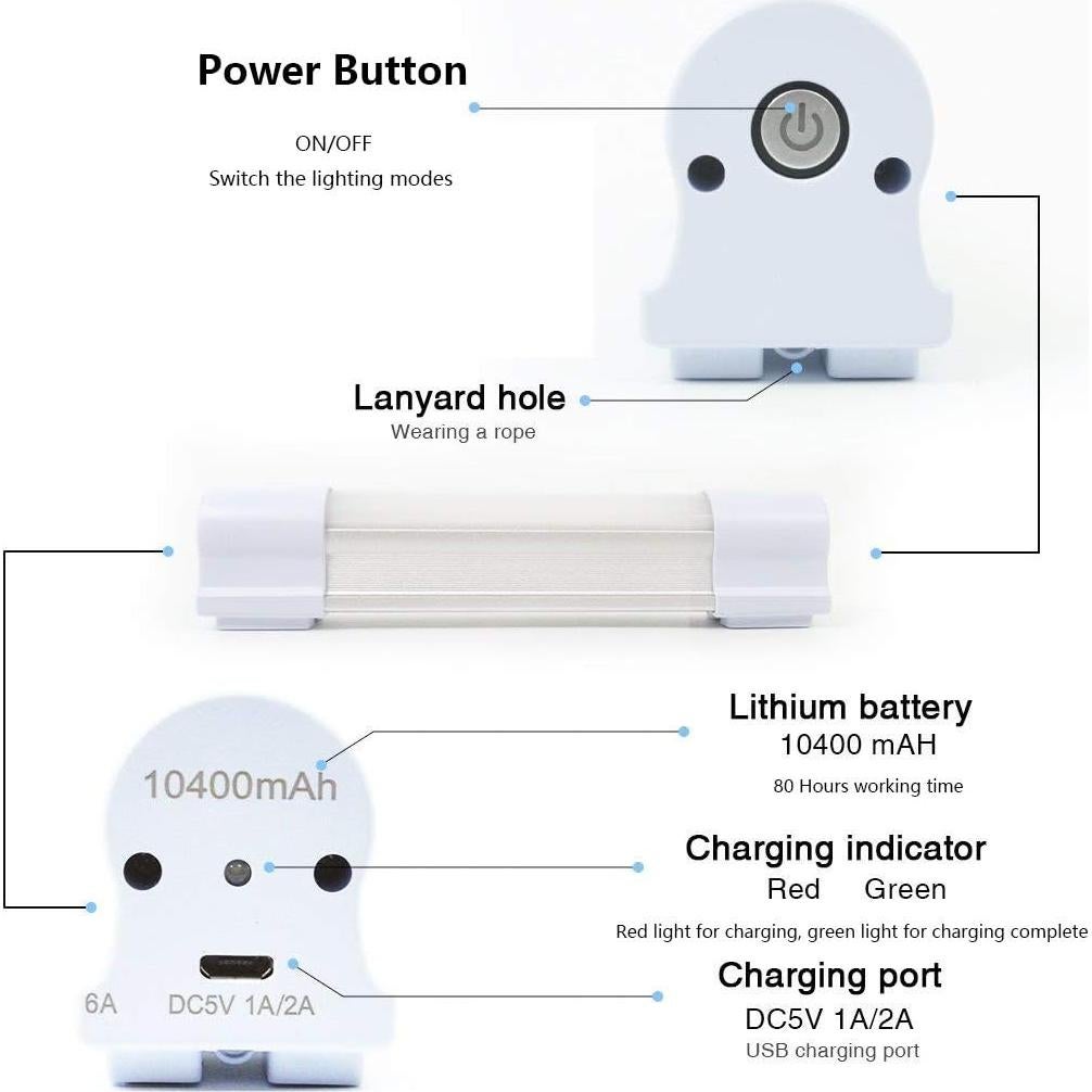 Luz de trabajo LED LETOUR LT-LT120 6000 lúmenes recargable