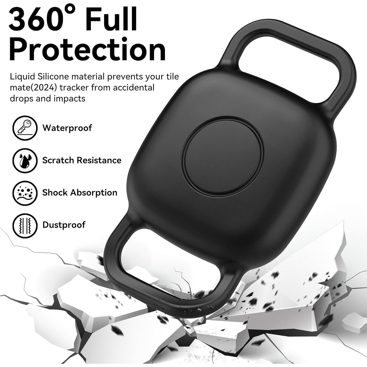 Soporte para Collar de Perro DDJ para Tile Life360 Mate 2024