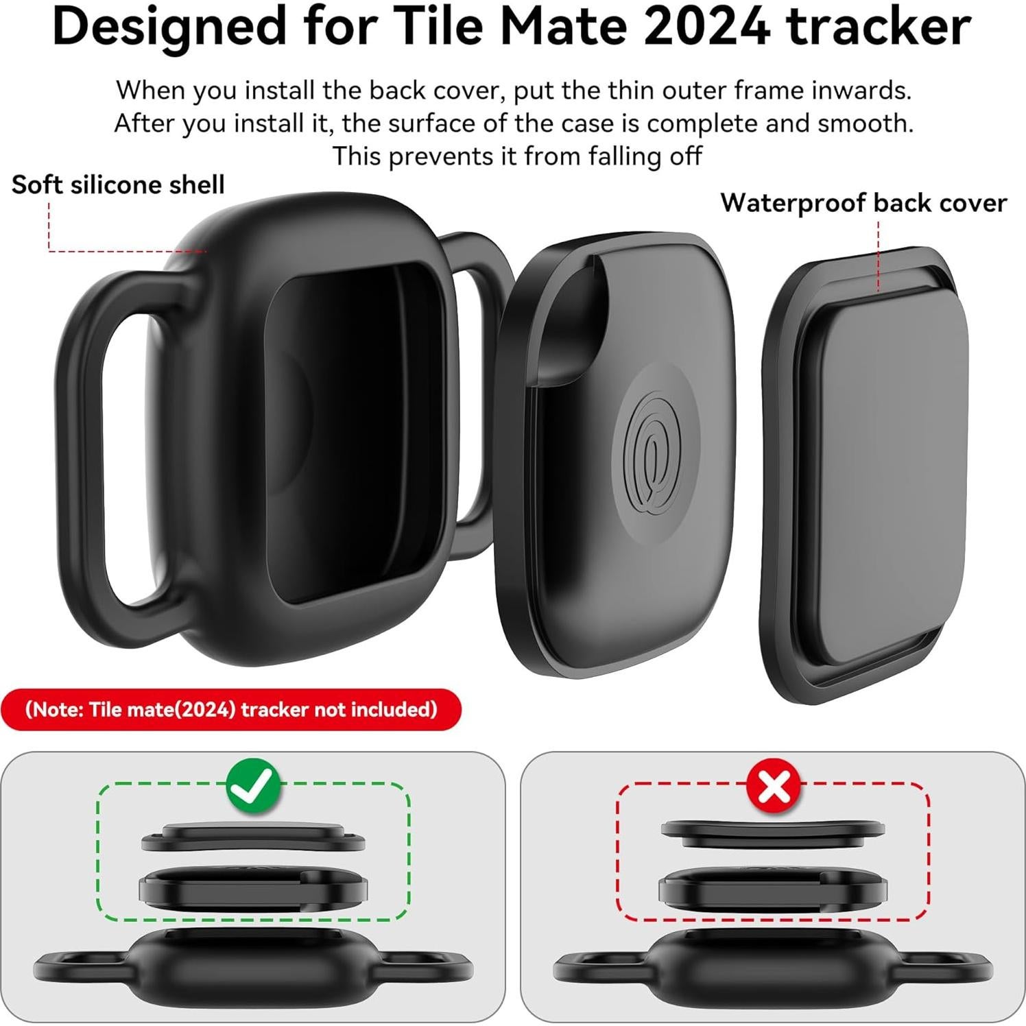 Soporte para Collar de Perro DDJ para Tile Life360 Mate 2024