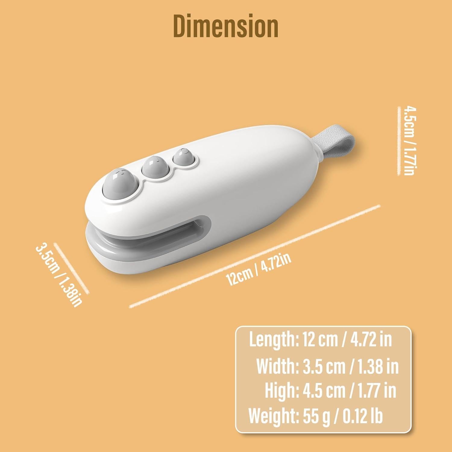 Mini Sello de Bolsas MORNIIE Recargable Azul 12cm