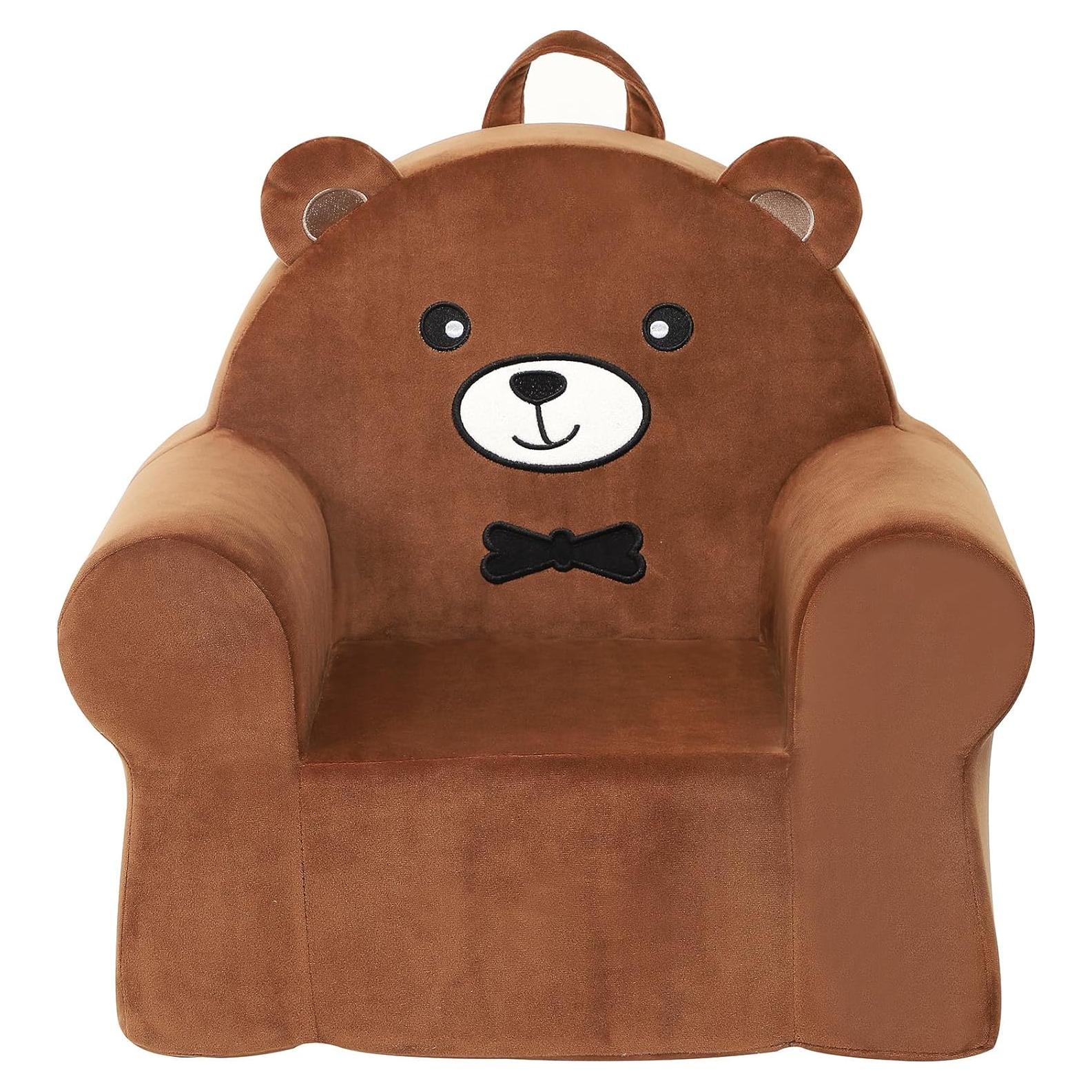 Silla Acogedora para Niños MOMCAYWEX Oso Marrón 18 Meses a 3 Años
