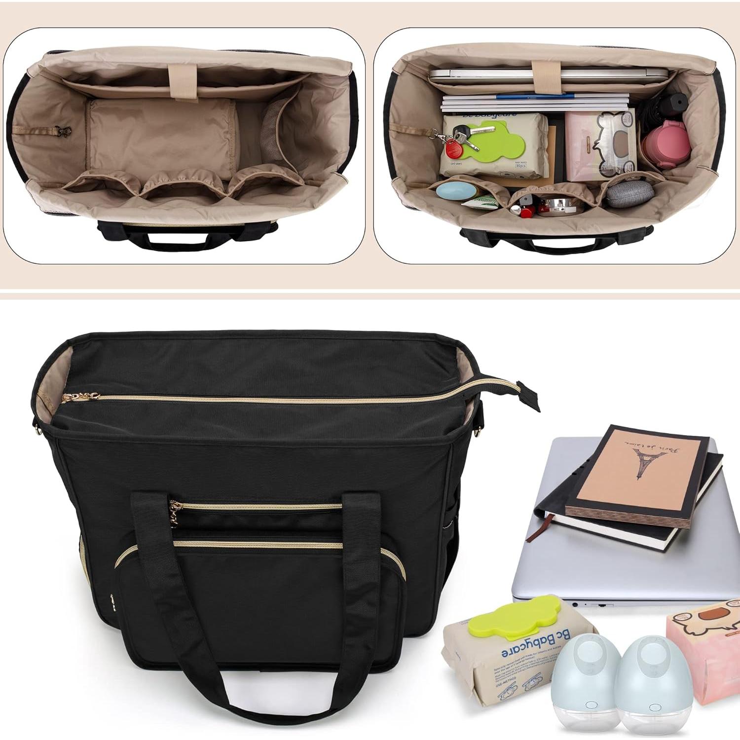 Bolsa Extractor de Leche BAFASO Portátil con Enfriador Negro