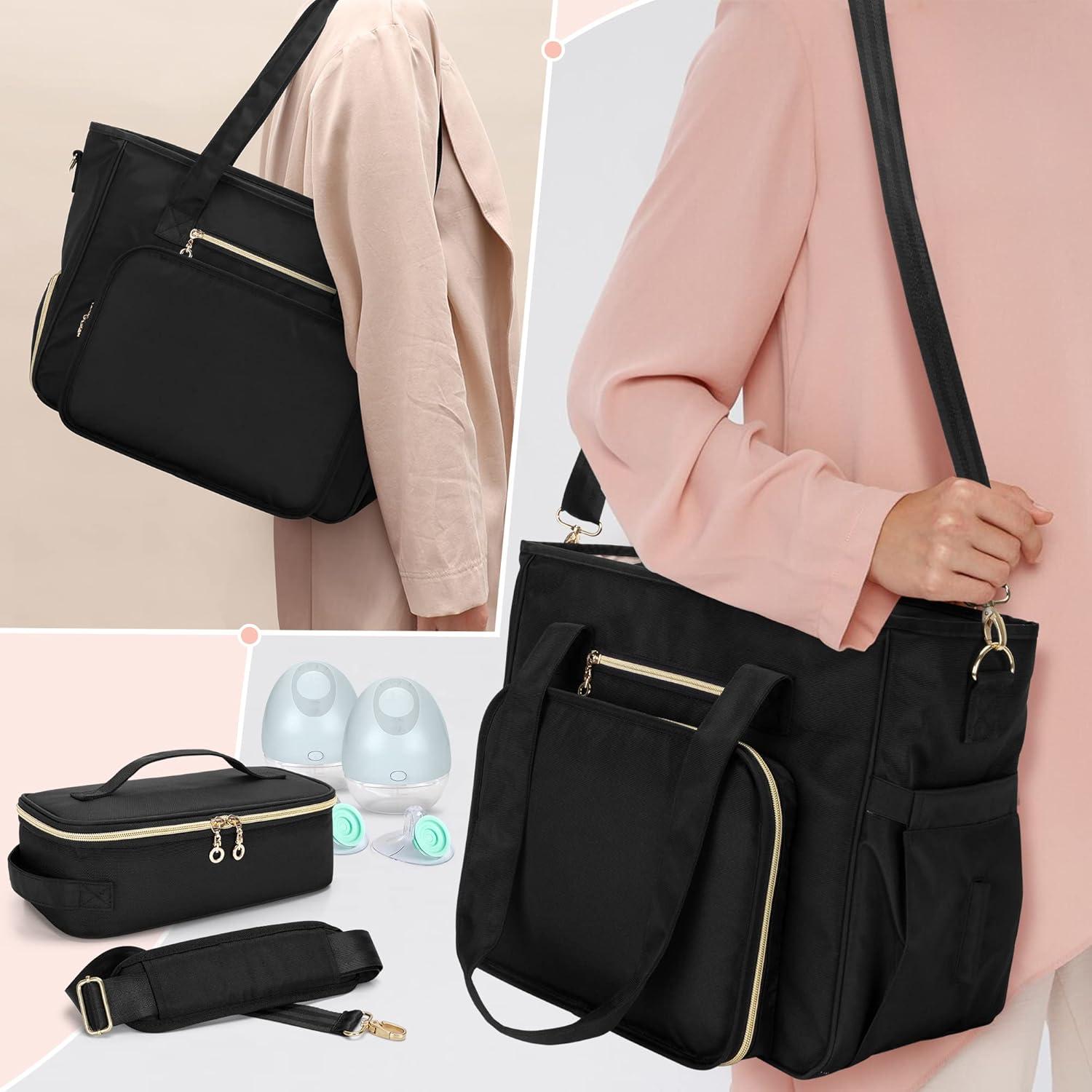 Bolsa Extractor de Leche BAFASO Portátil con Enfriador Negro