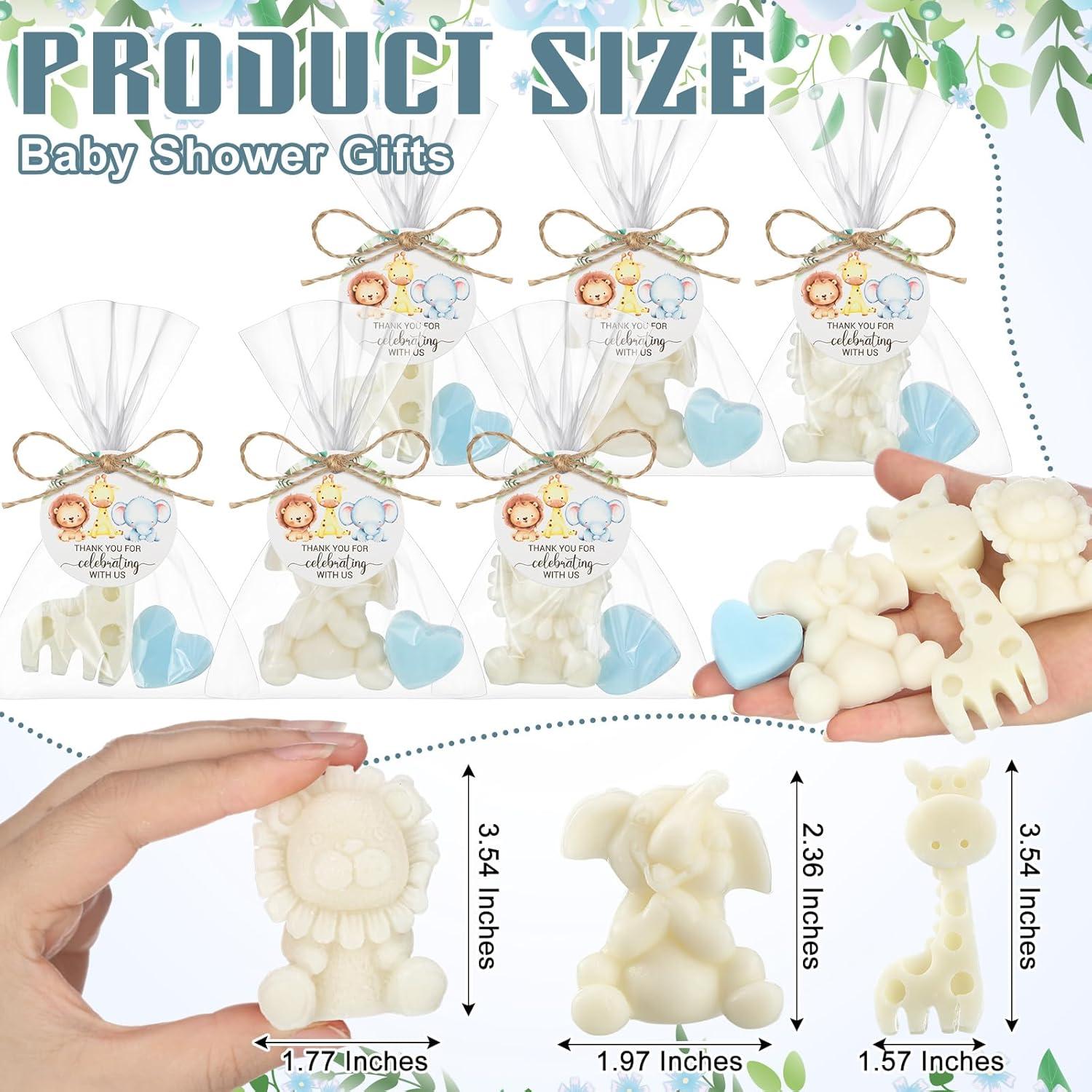 Juego de Jabones de Safari Demissle para Baby Shower 20 Piezas