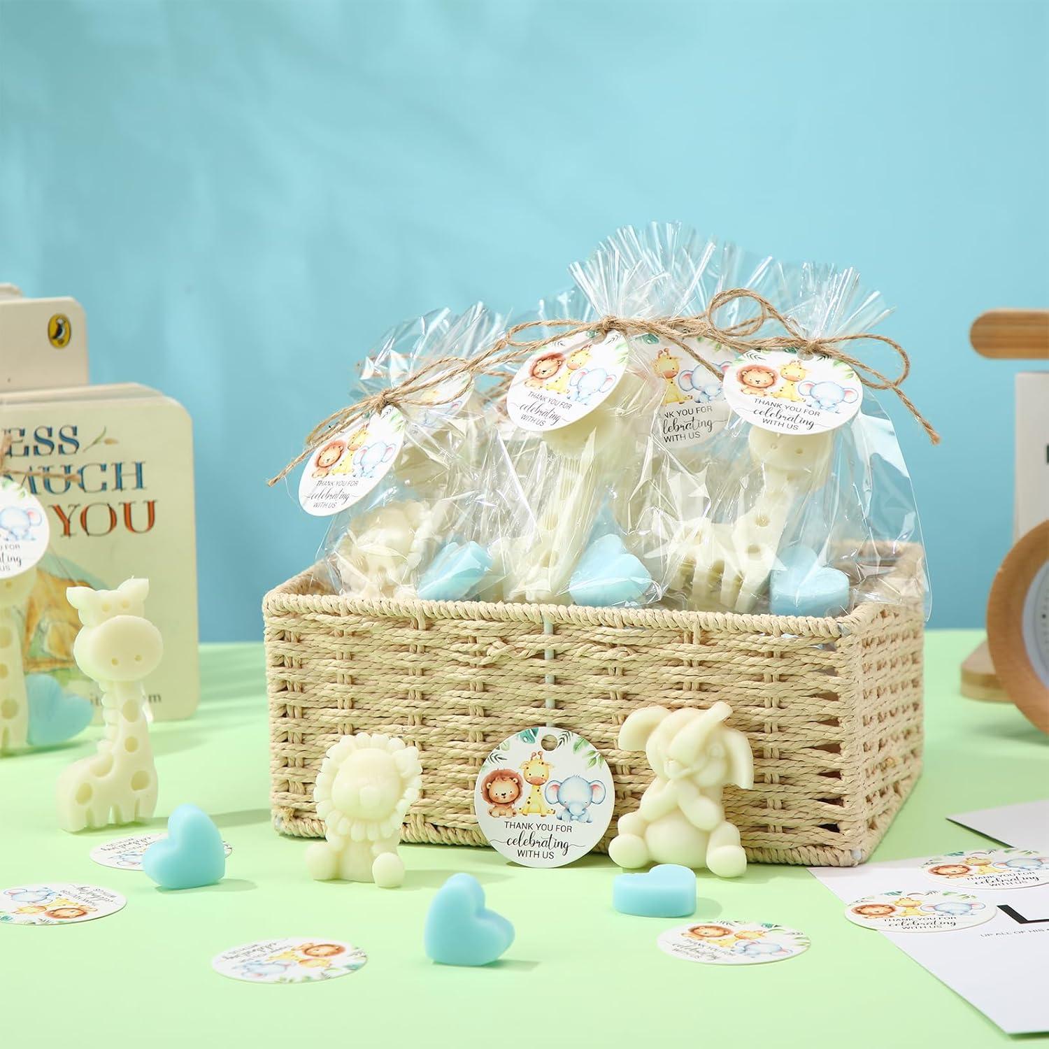 Juego de Jabones de Safari Demissle para Baby Shower 20 Piezas