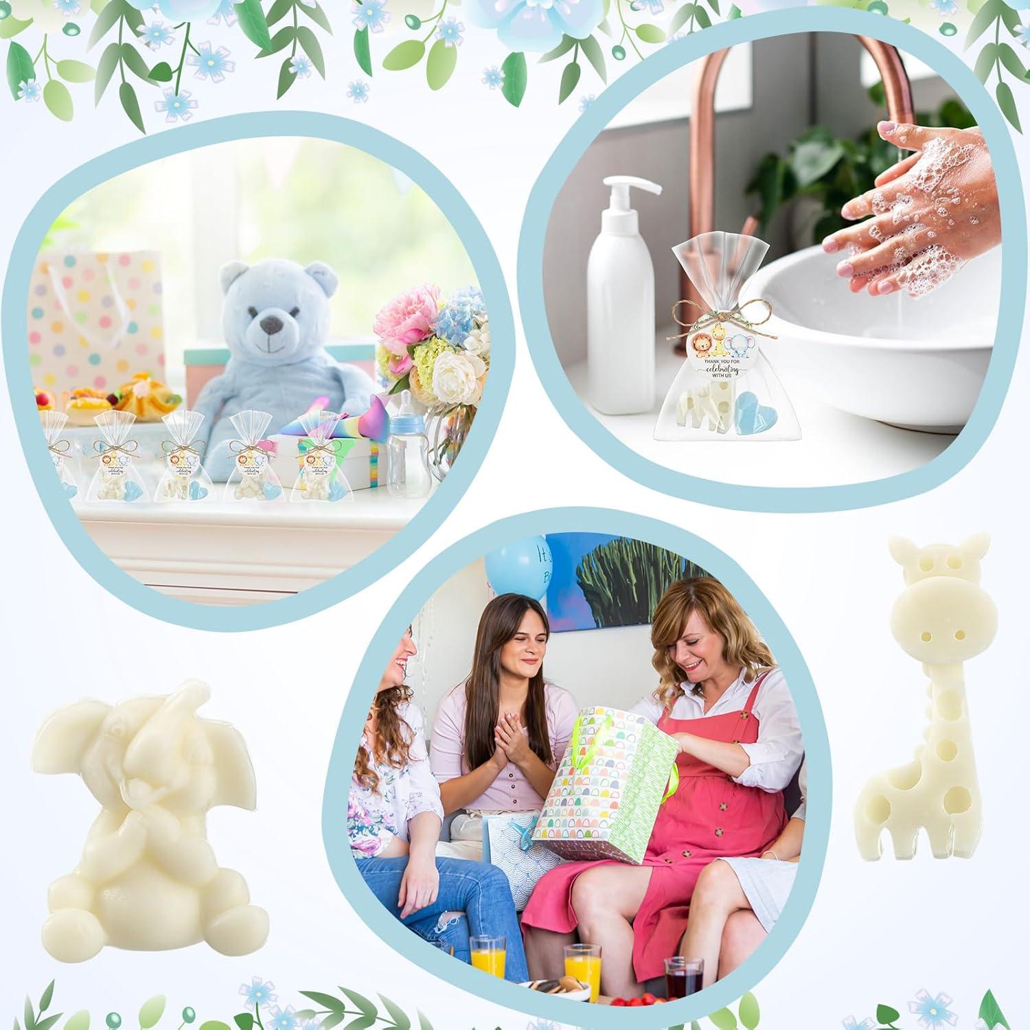 Juego de Jabones de Safari Demissle para Baby Shower 20 Piezas