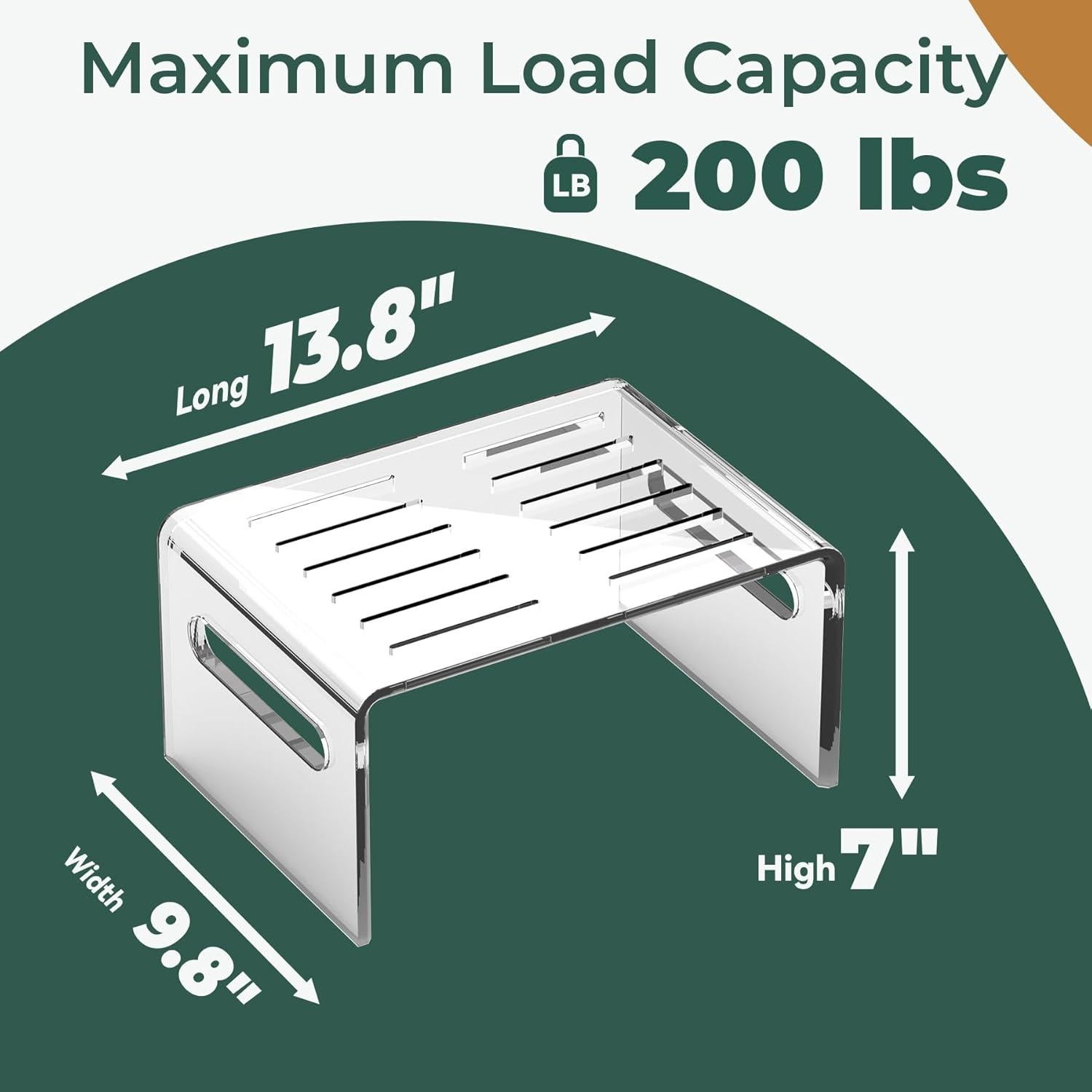 Escalón Acrílico Antideslizante Invisibiliter 35.1x24.9cm