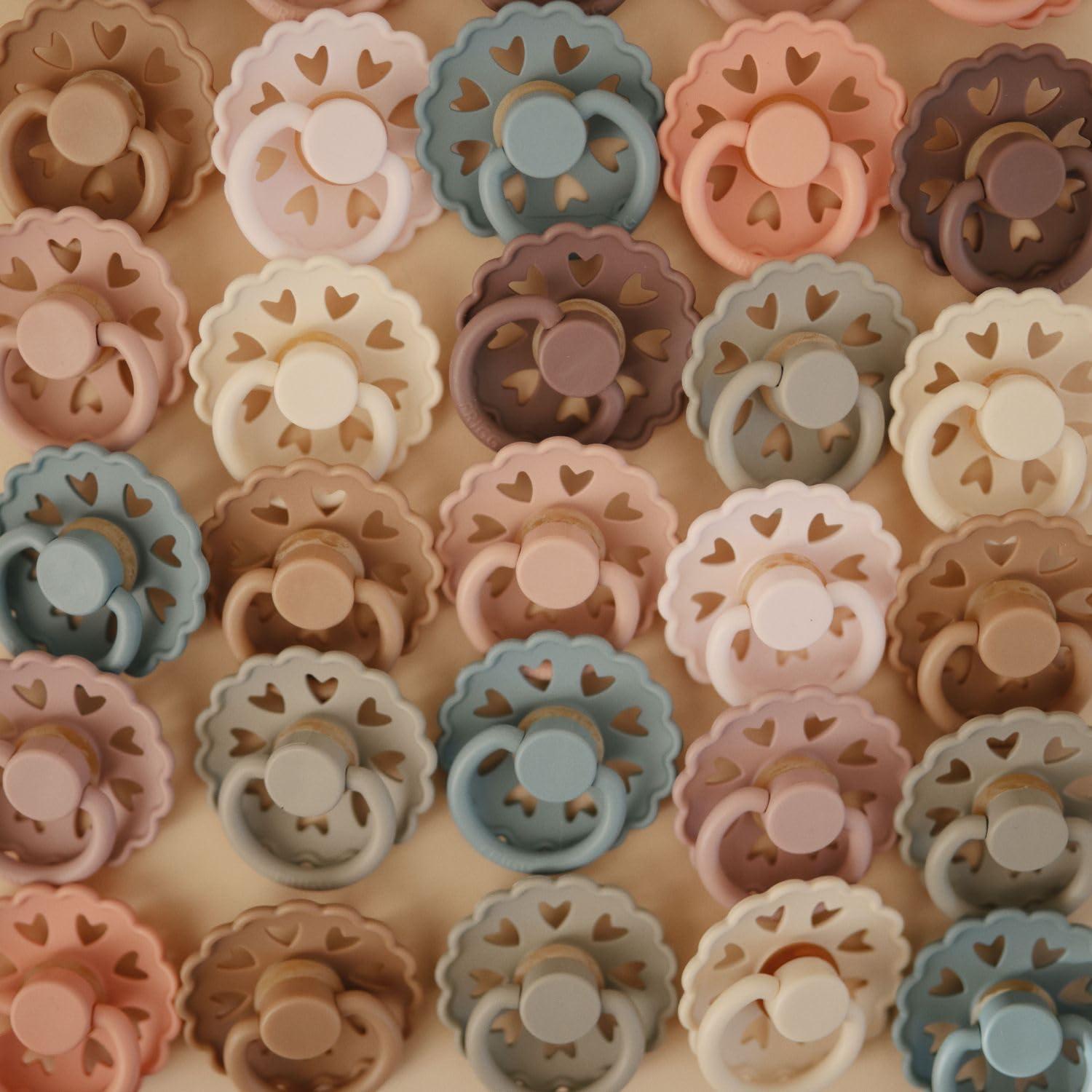 Chupetes de Silicona FRIGG 6-Pack Amor en Flor