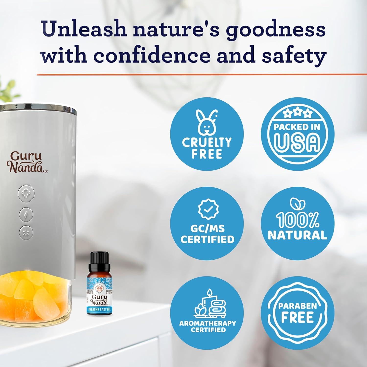 Aceite Esencial GuruNanda Breathe Easy 14.79 ml - 100% Puro